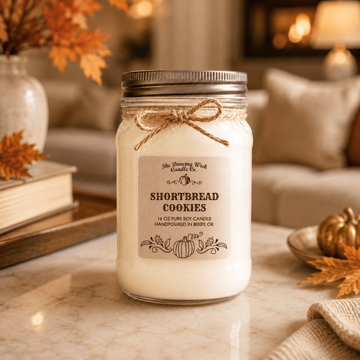 Shortbread Cookies - Fall Candle - The Dancing Wick