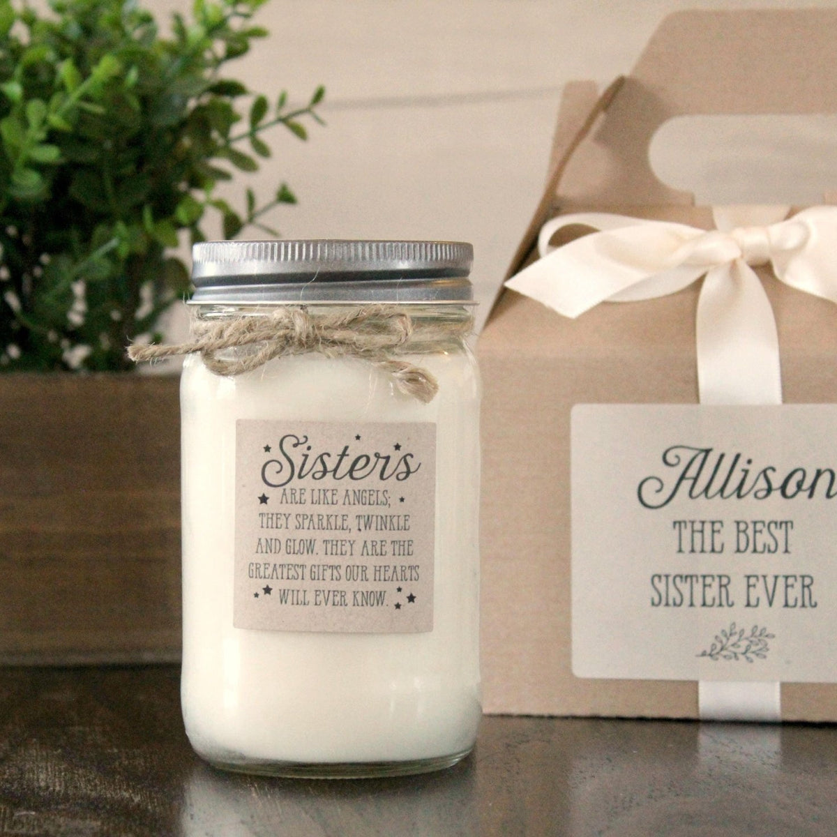 Sister Are Like Angles Gift Candle - The Dancing Wick