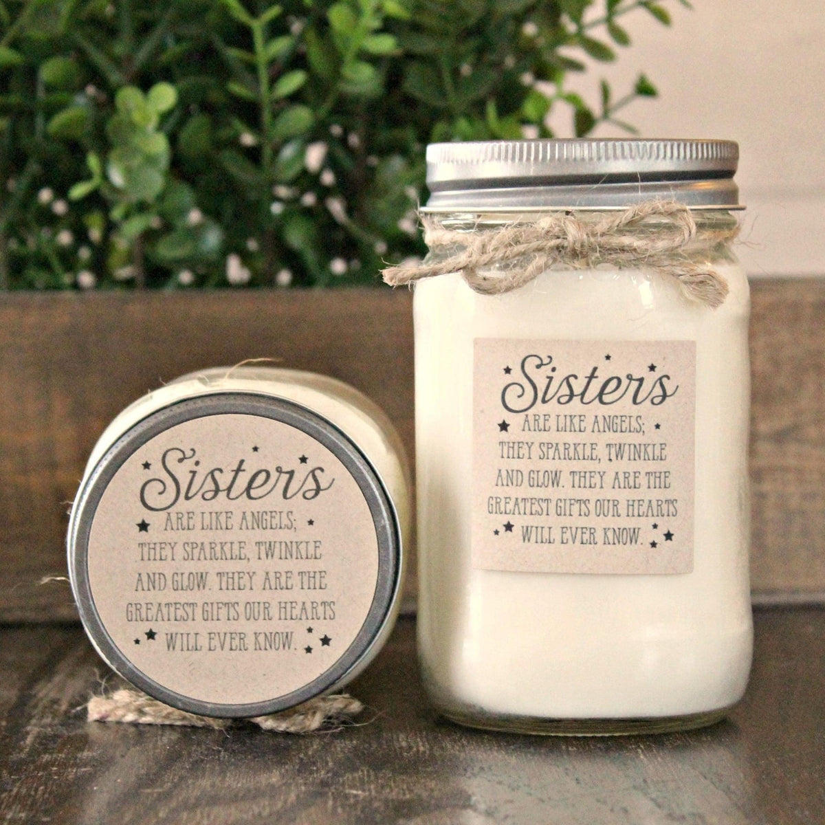 Sister Are Like Angles Gift Candle - The Dancing Wick