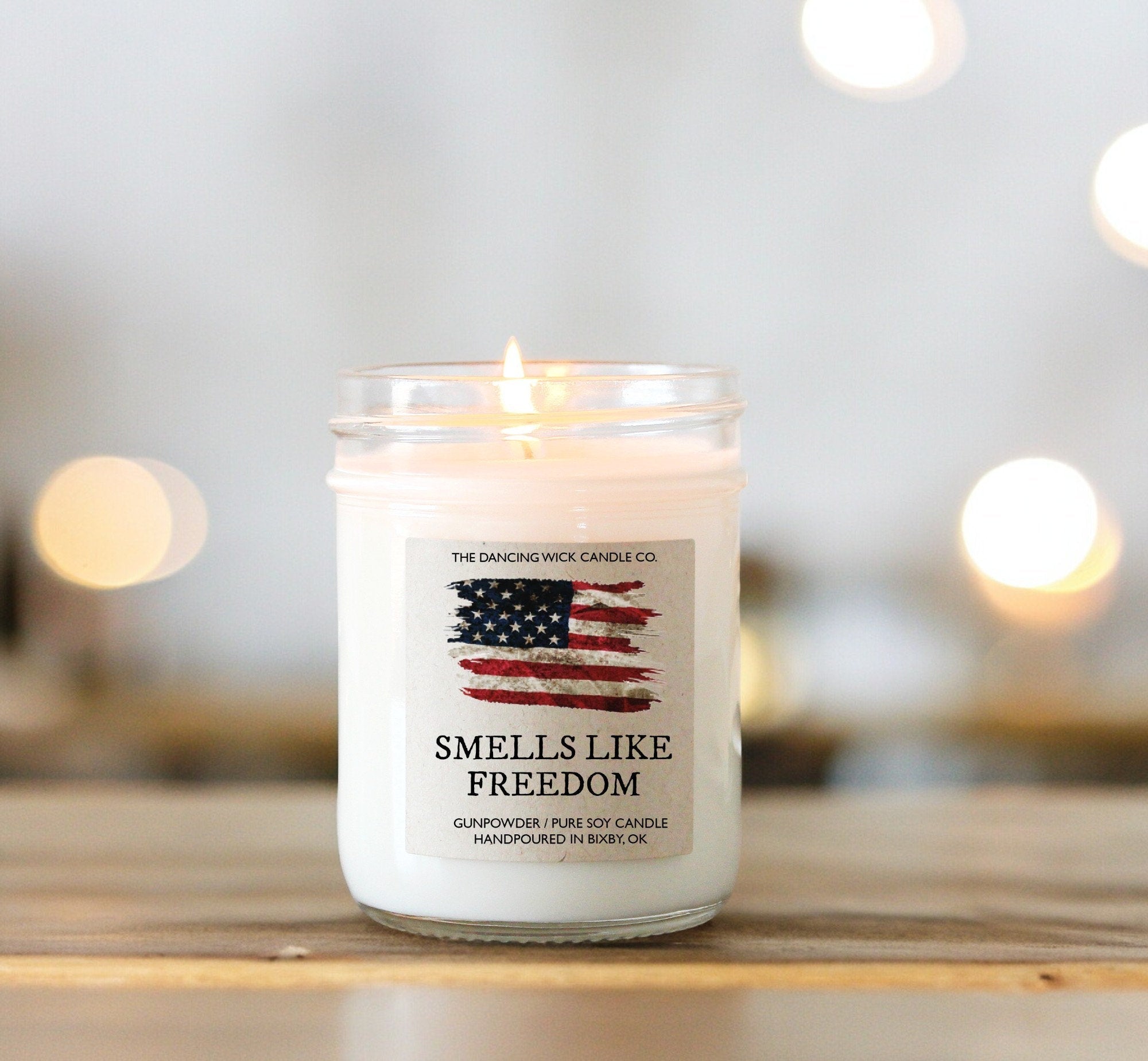 Smells Like Freedom Soy Candle - The Dancing Wick