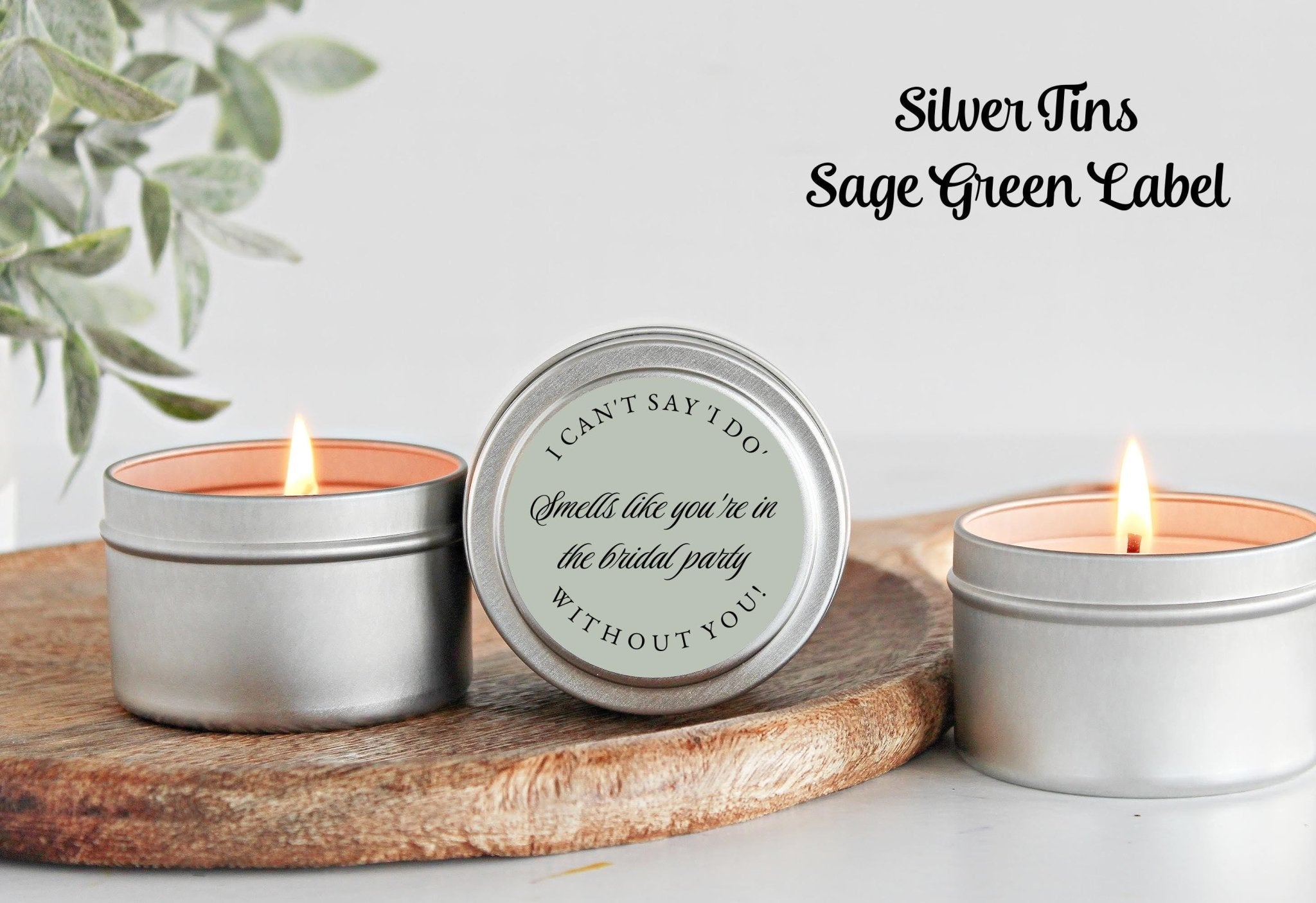 Smells Like You're In The Bridal Party Tins - The Dancing Wick
