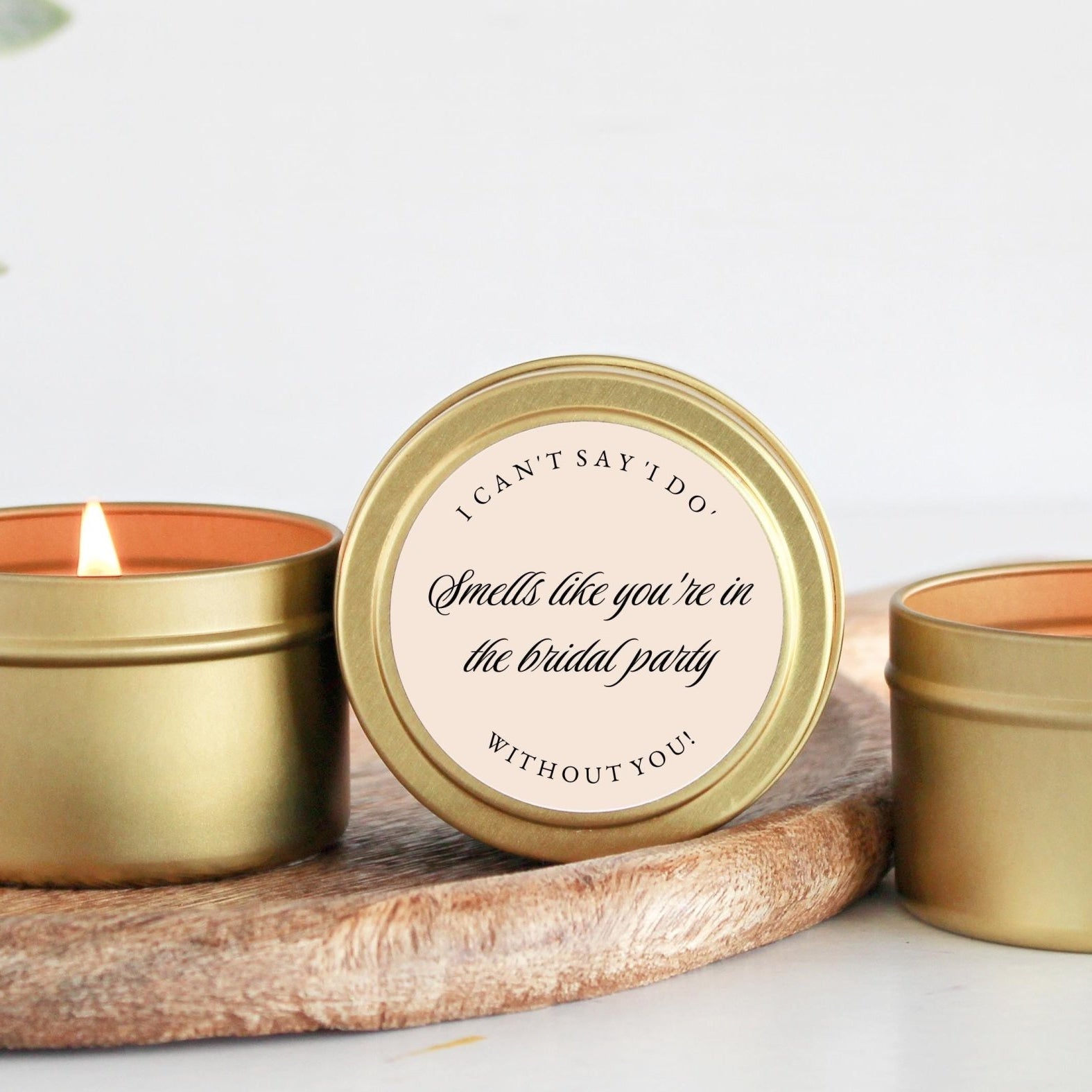 Smells Like You're In The Bridal Party Tins - The Dancing Wick