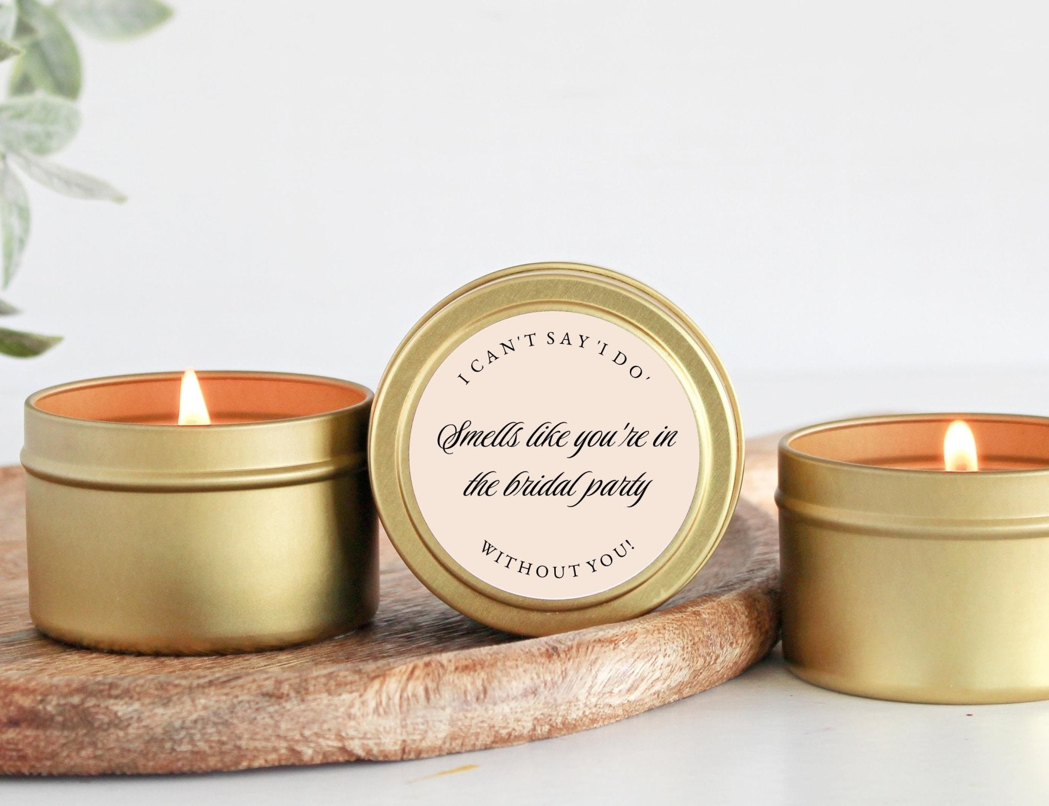 Smells Like You're In The Bridal Party Tins - The Dancing Wick
