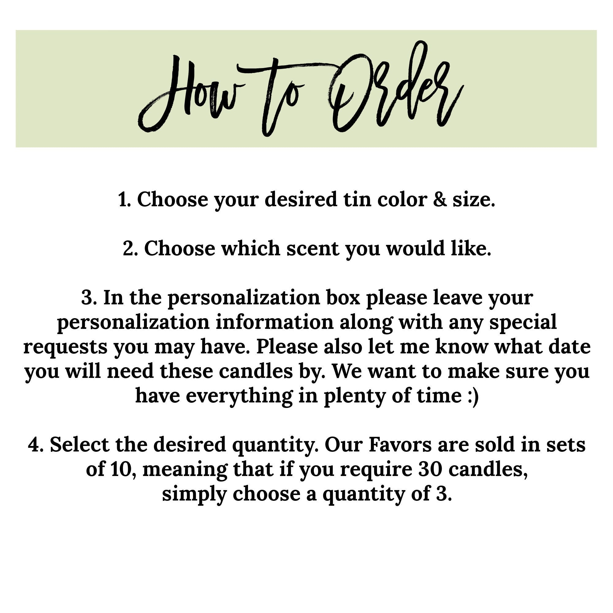 Something Blue Tins - Set Of 10 - The Dancing Wick