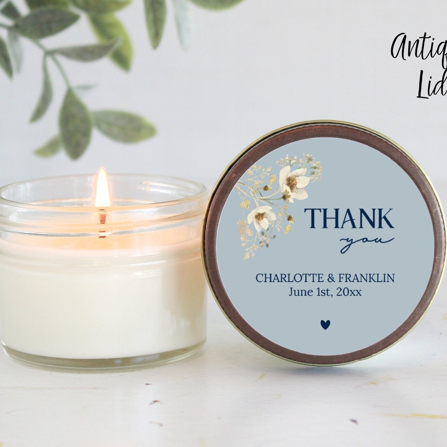 Something Blue Wildflower Favors - The Dancing Wick
