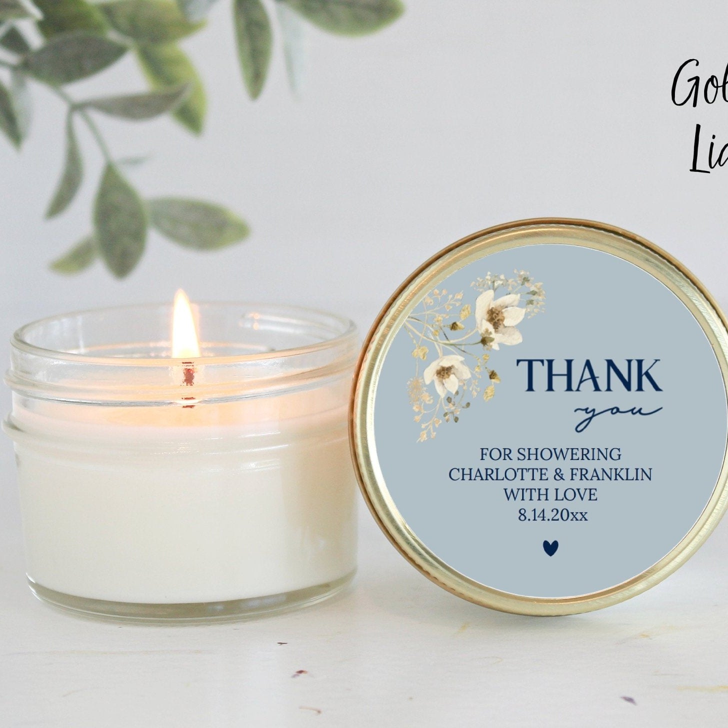 Something Blue Wildflower Favors - The Dancing Wick