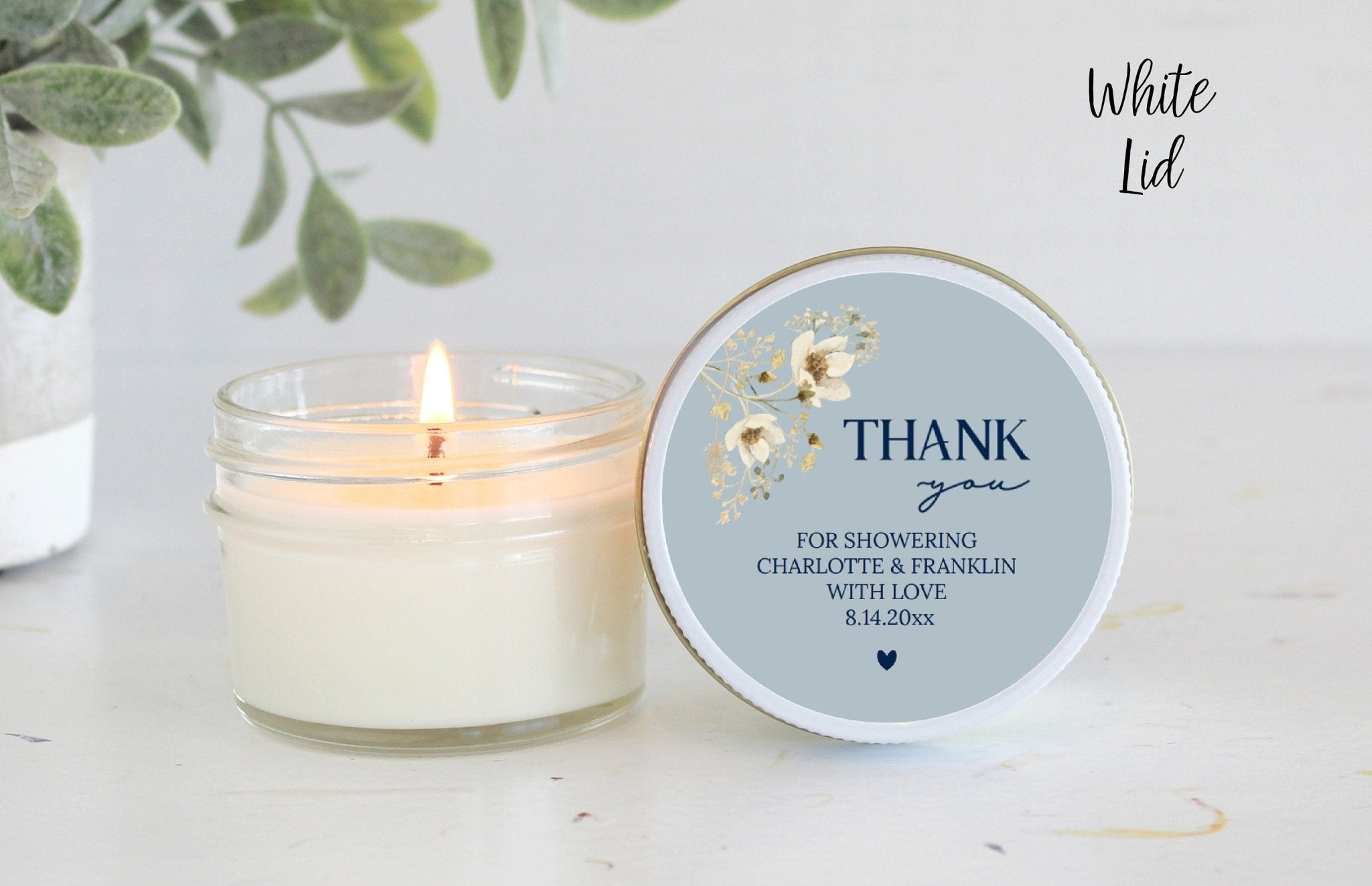 Something Blue Wildflower Favors - The Dancing Wick