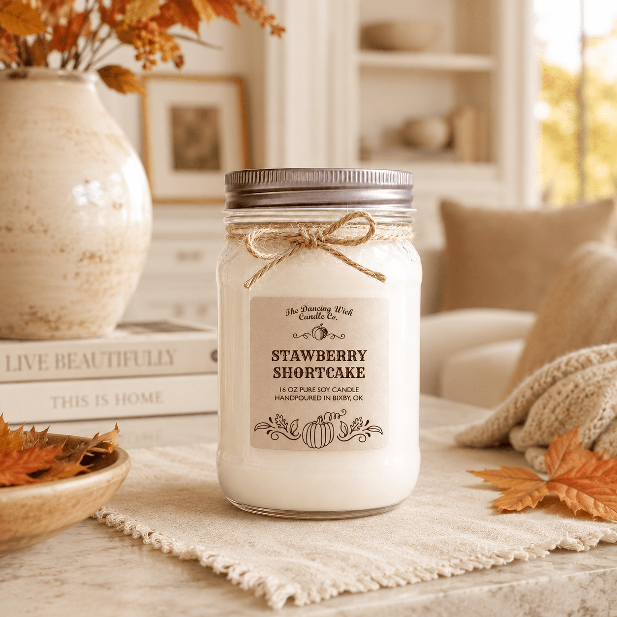 Strawberry Shortcake - Fall Candle - The Dancing Wick