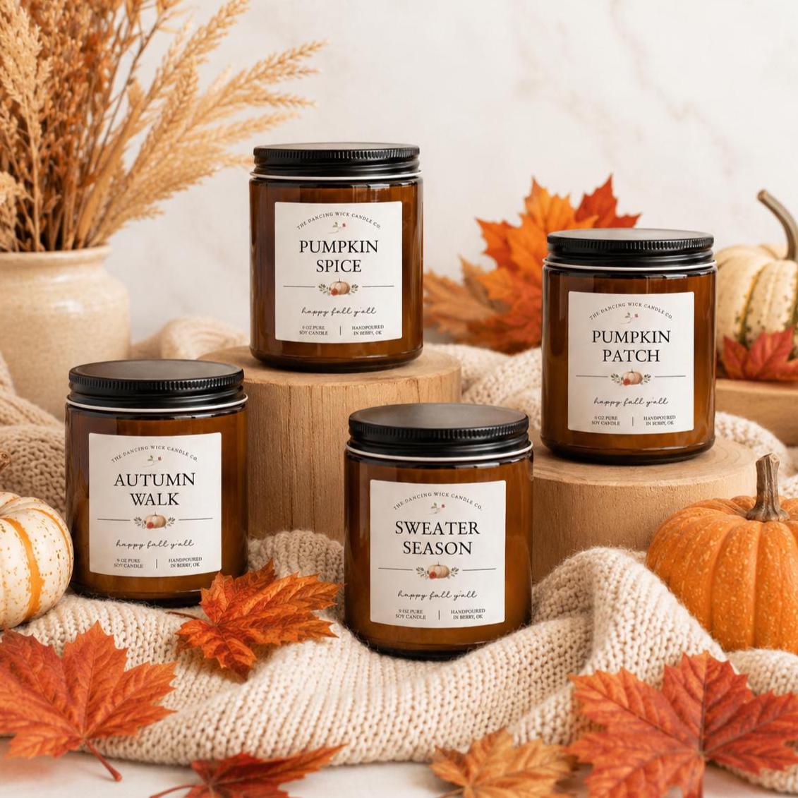 TDW Amber Fall Candle - The Dancing Wick