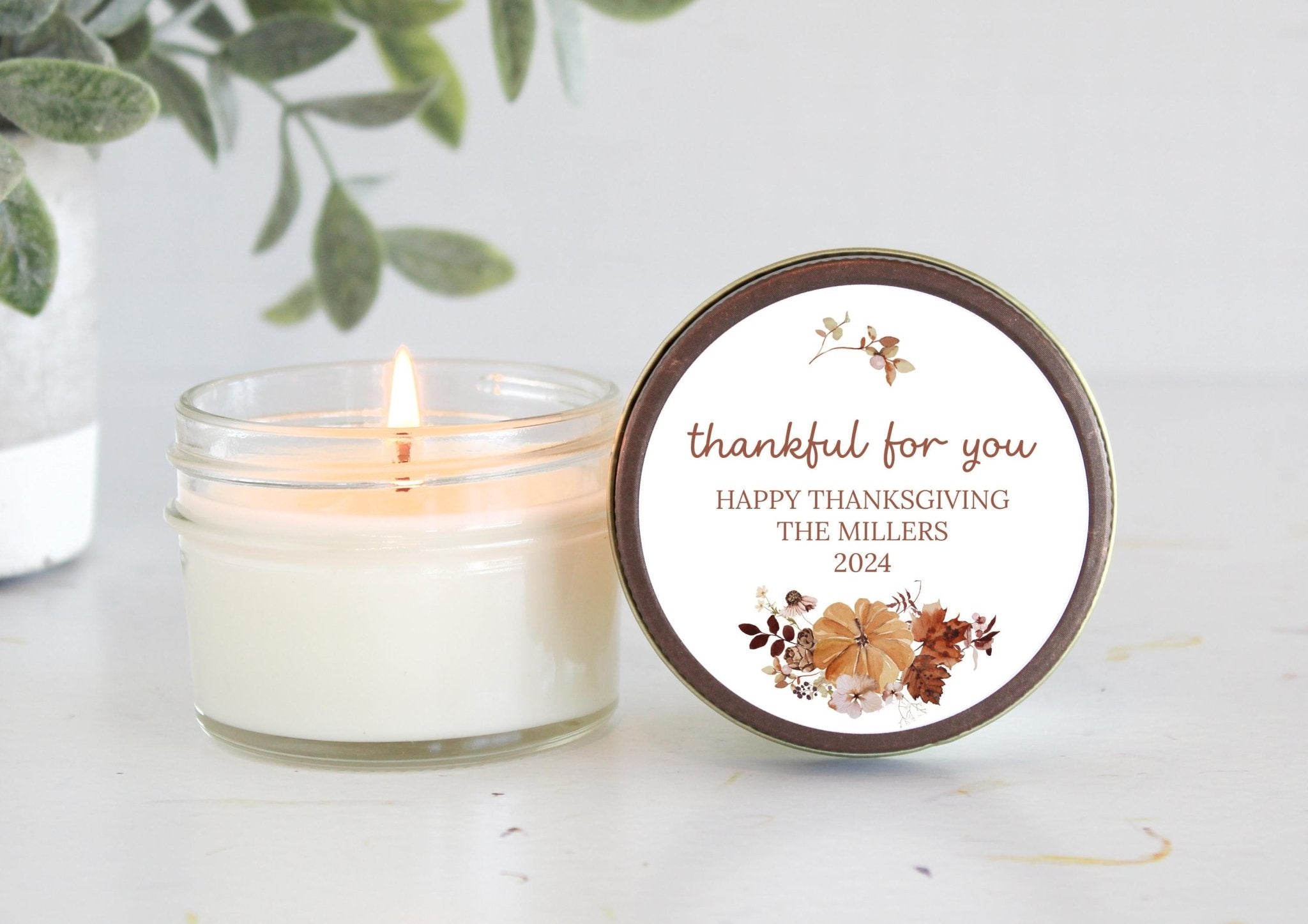 Thanksgiving Candle Favors - The Dancing Wick