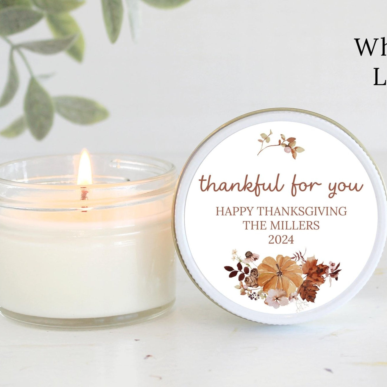 Thanksgiving Candle Favors - The Dancing Wick