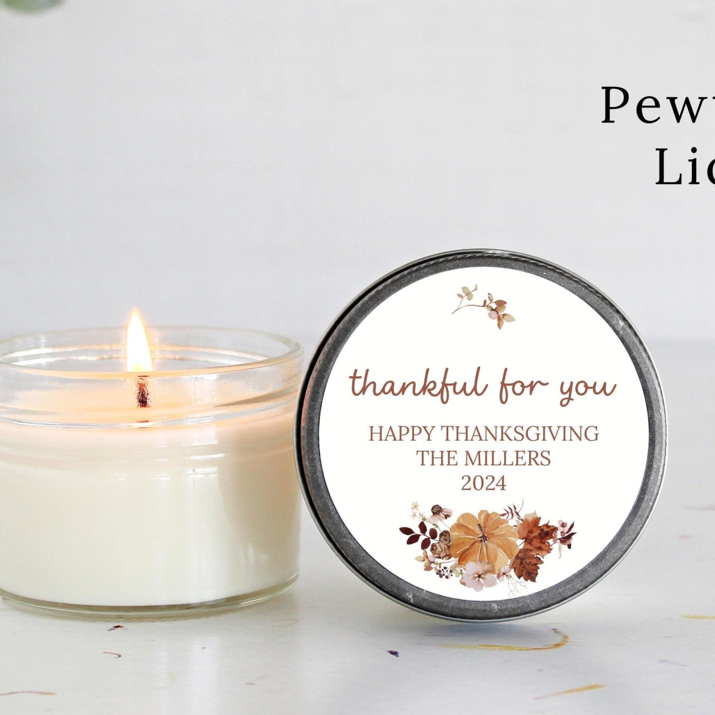 Thanksgiving Candle Favors - The Dancing Wick
