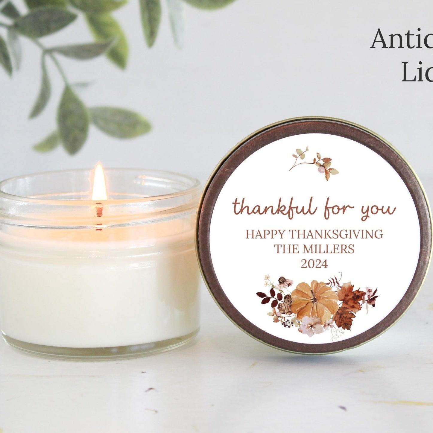 Thanksgiving Candle Favors - The Dancing Wick