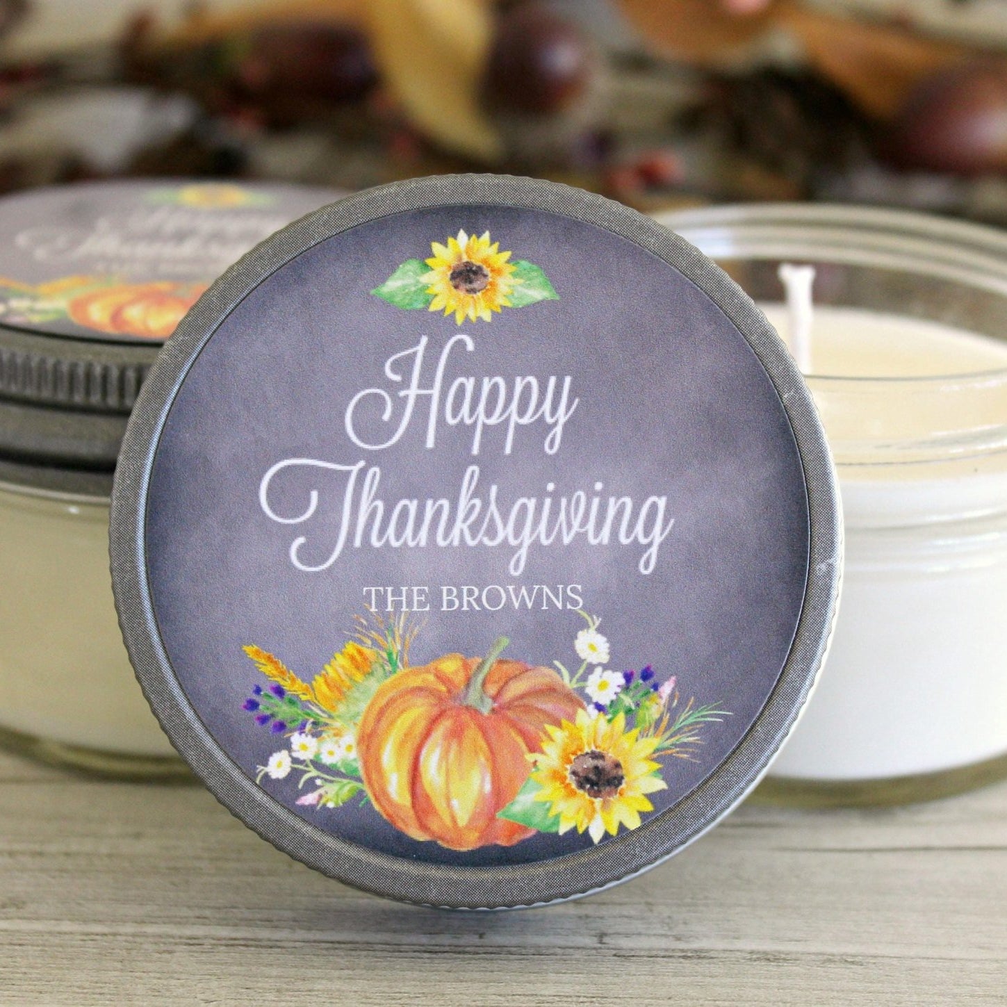 Thanksgiving Table Decor Favor - The Dancing Wick