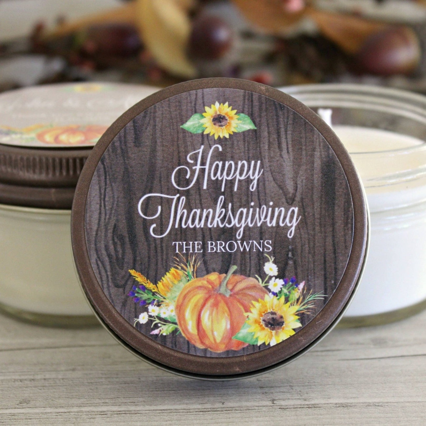 Thanksgiving Table Decor Favor - The Dancing Wick