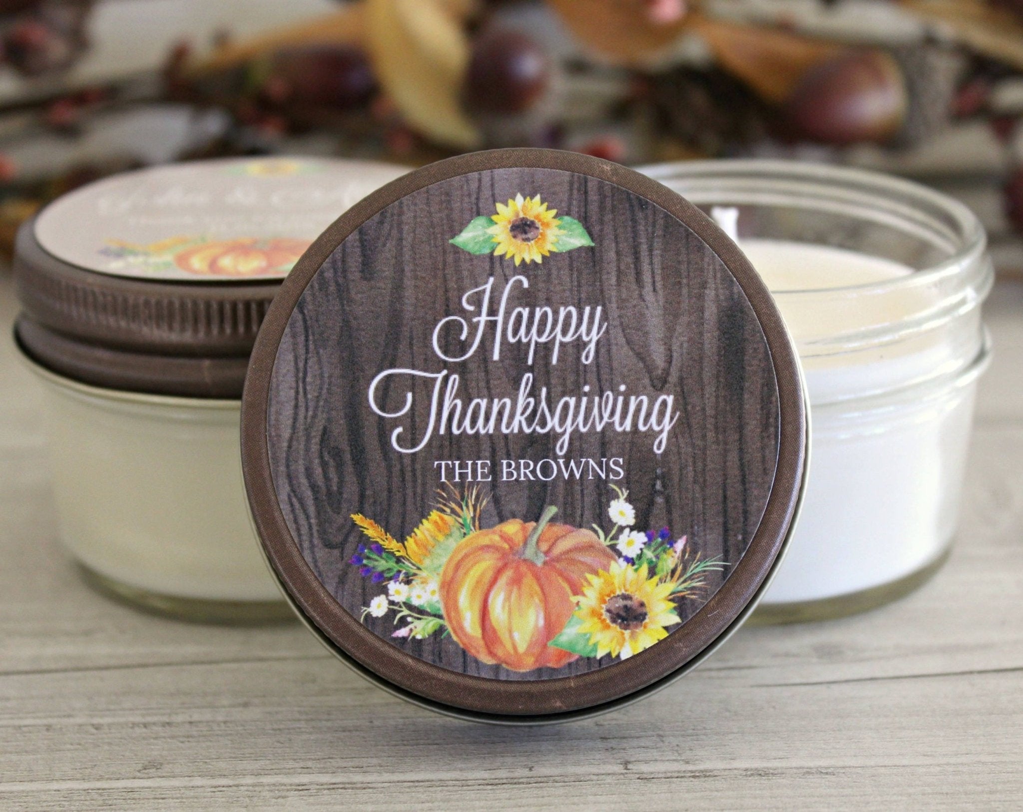 Thanksgiving Table Decor Favor - The Dancing Wick