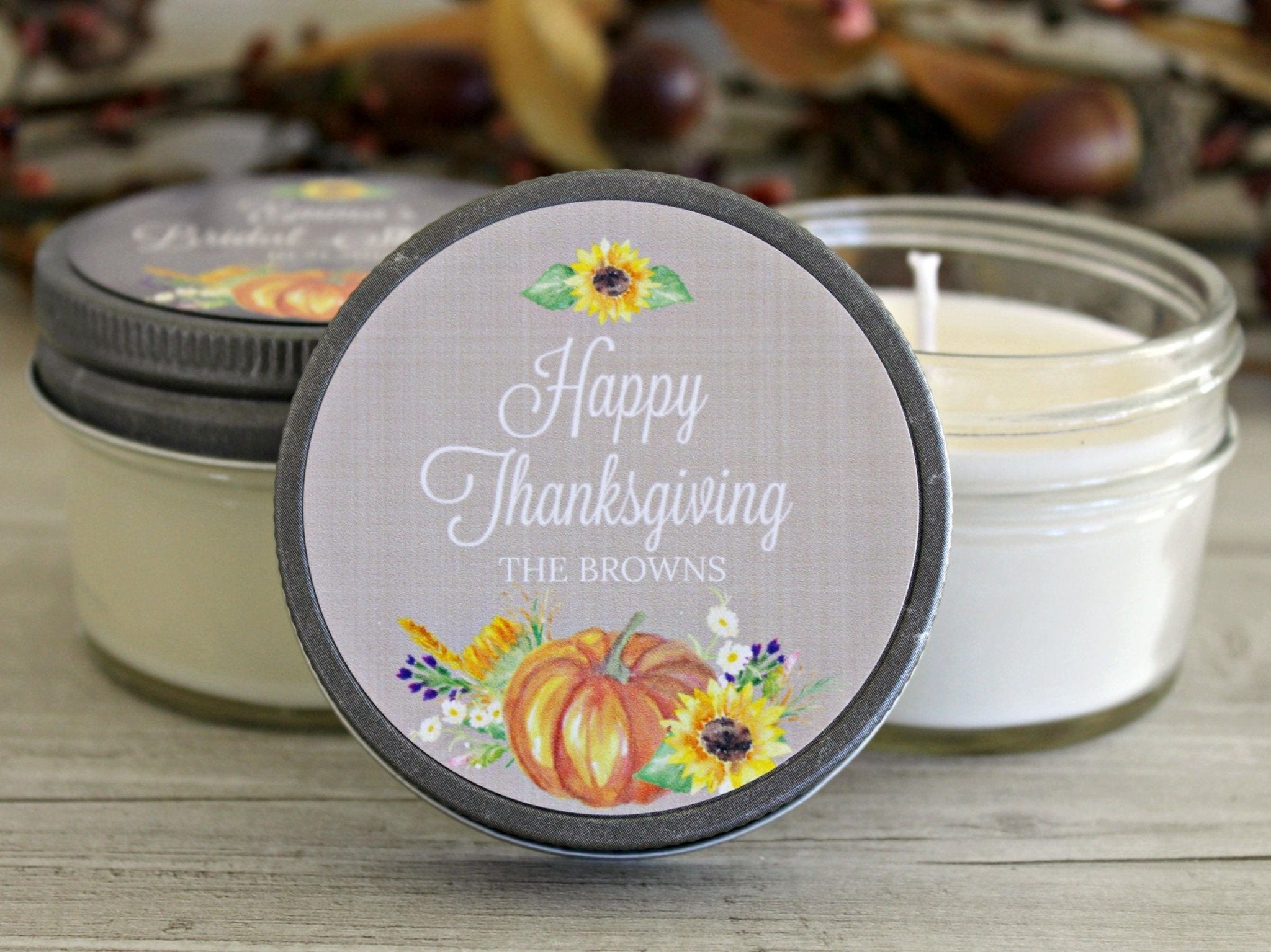 Thanksgiving Table Decor Favor - The Dancing Wick