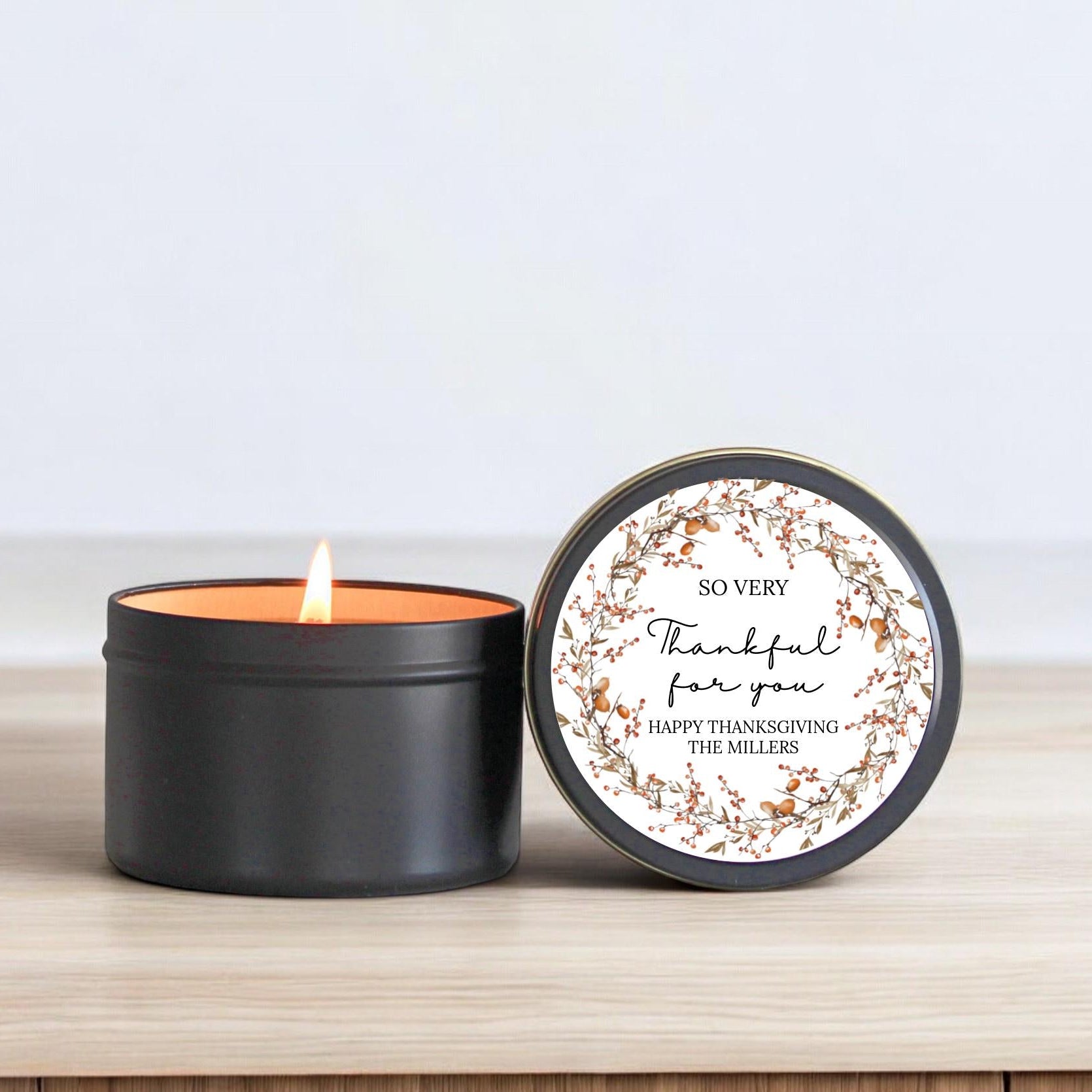 Thanksgiving Tins - Set of 10 - The Dancing Wick