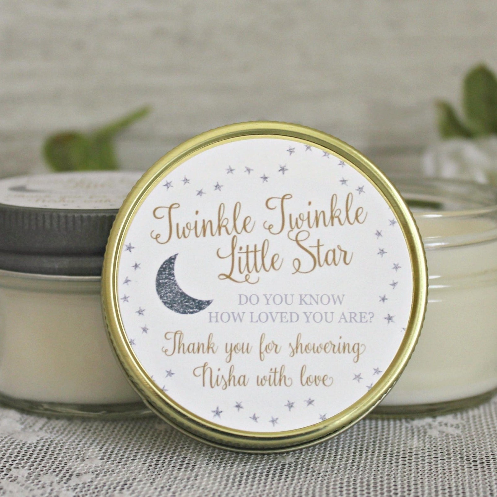 Twinkle Twinkle Little Star Baby Shower Favor - The Dancing Wick