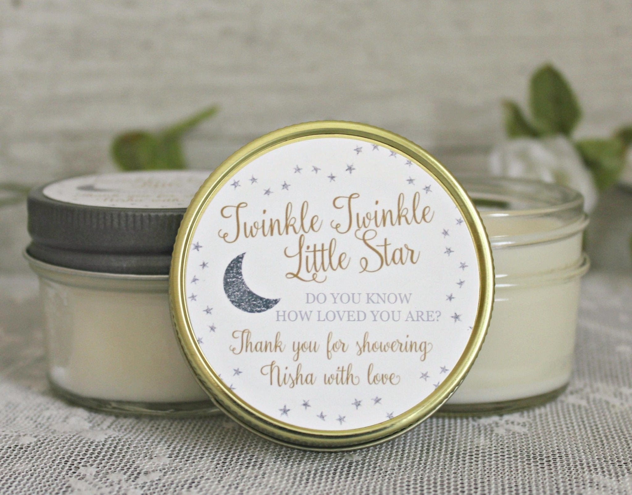 Twinkle Twinkle Little Star Baby Shower Favor - The Dancing Wick