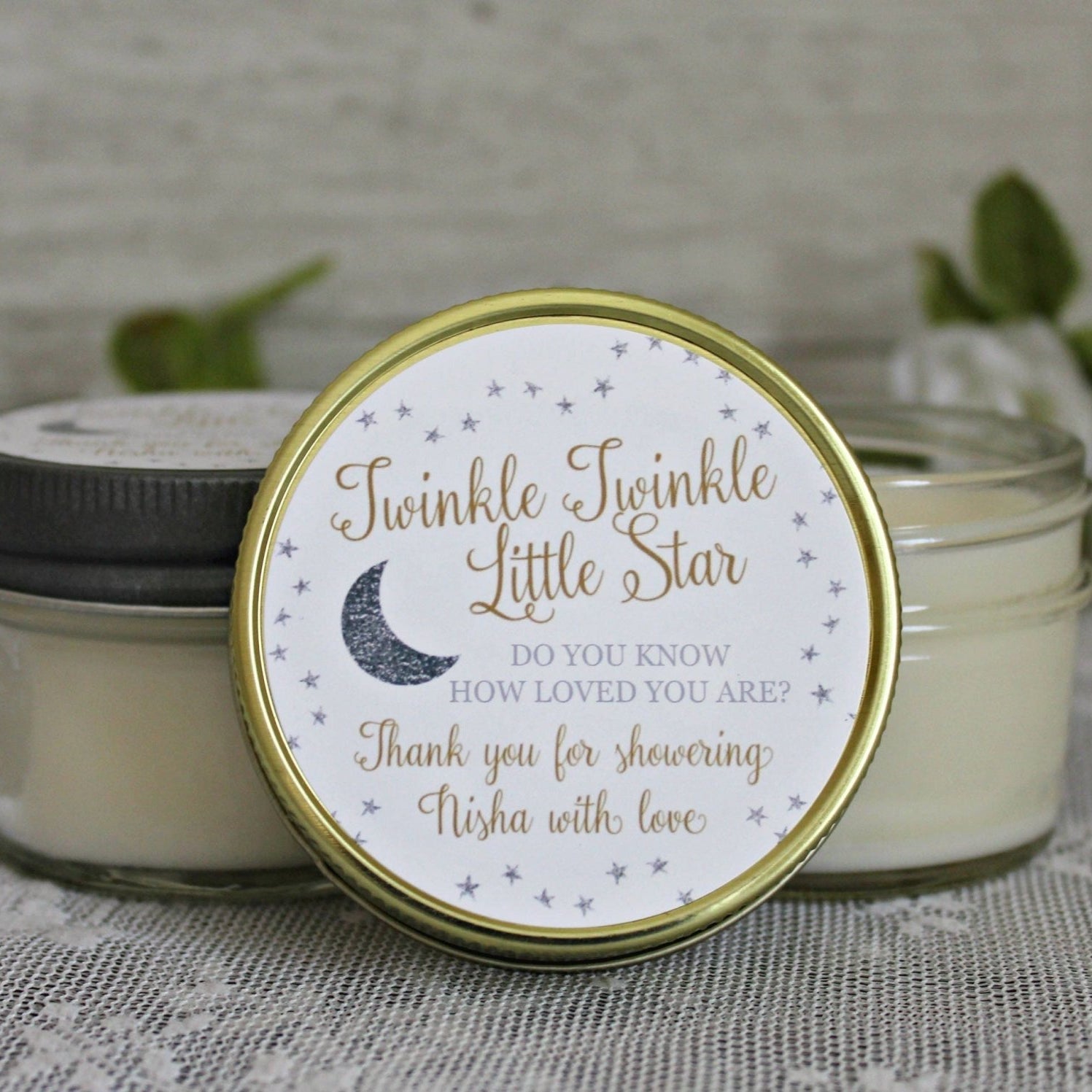 Twinkle Twinkle Little Star Baby Shower Favor - The Dancing Wick