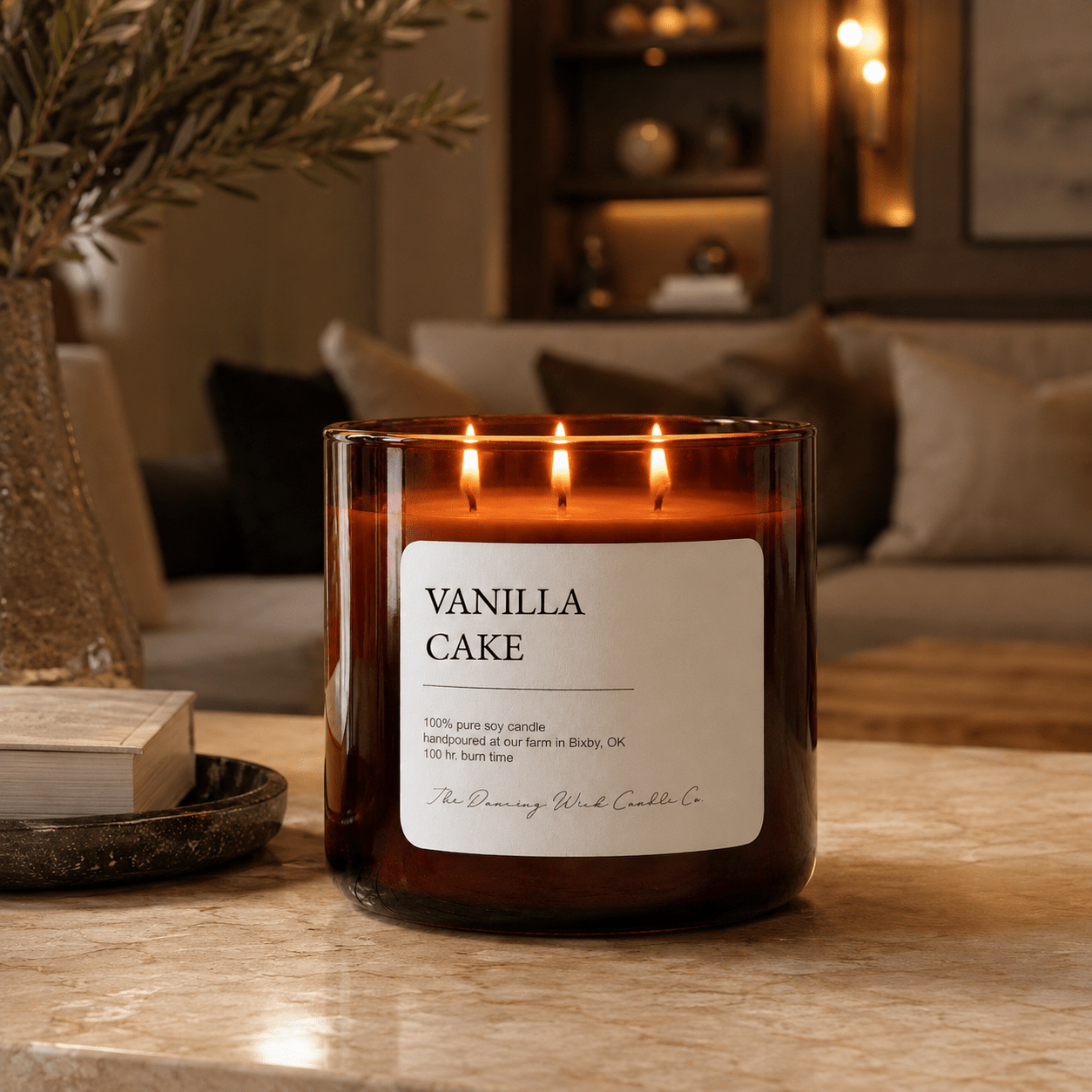Vanilla Cake - 3 Wick Everyday Tumbler Candle - The Dancing Wick