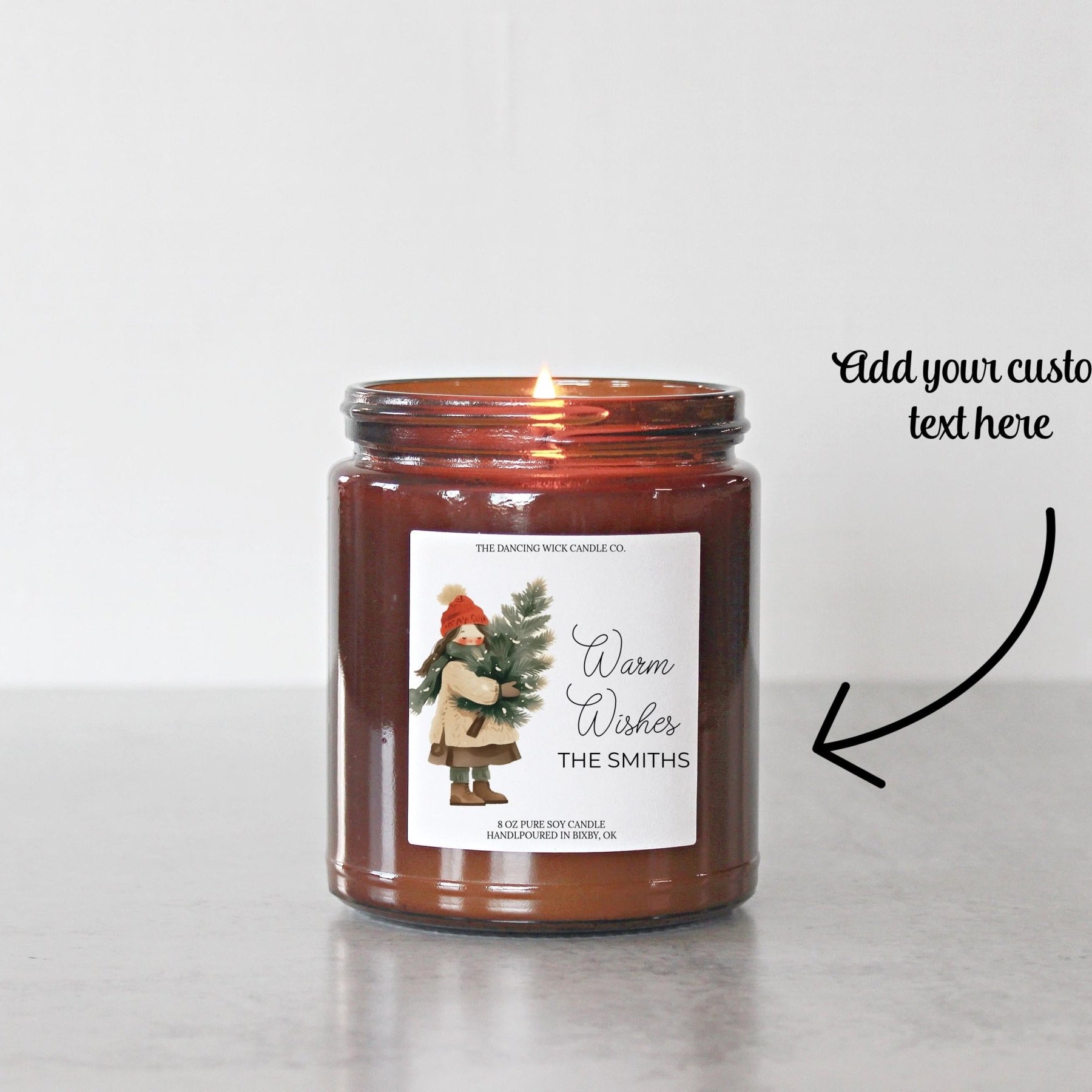 Warm Wishes Amber Jar - The Dancing Wick