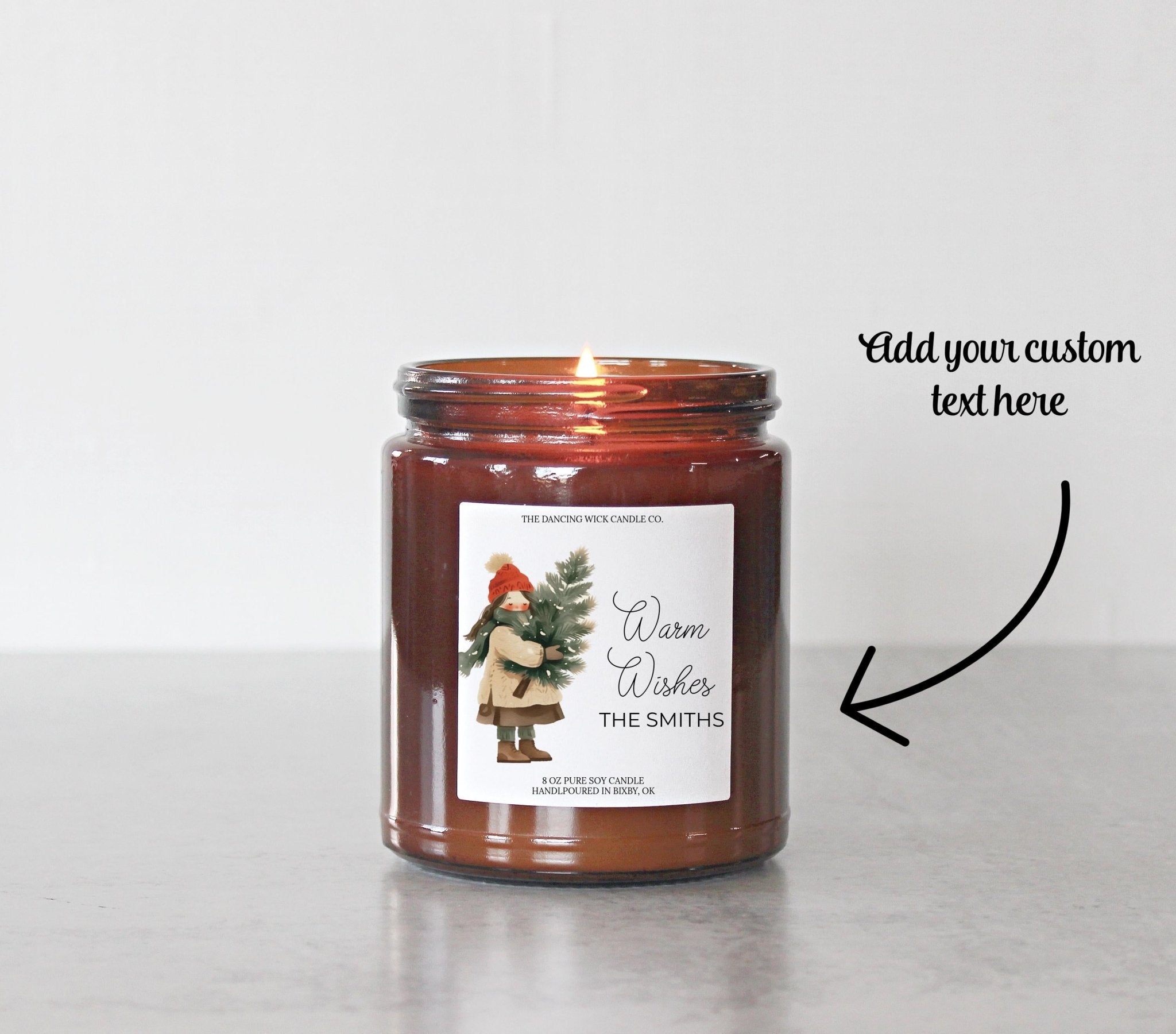 Warm Wishes Amber Jar - The Dancing Wick