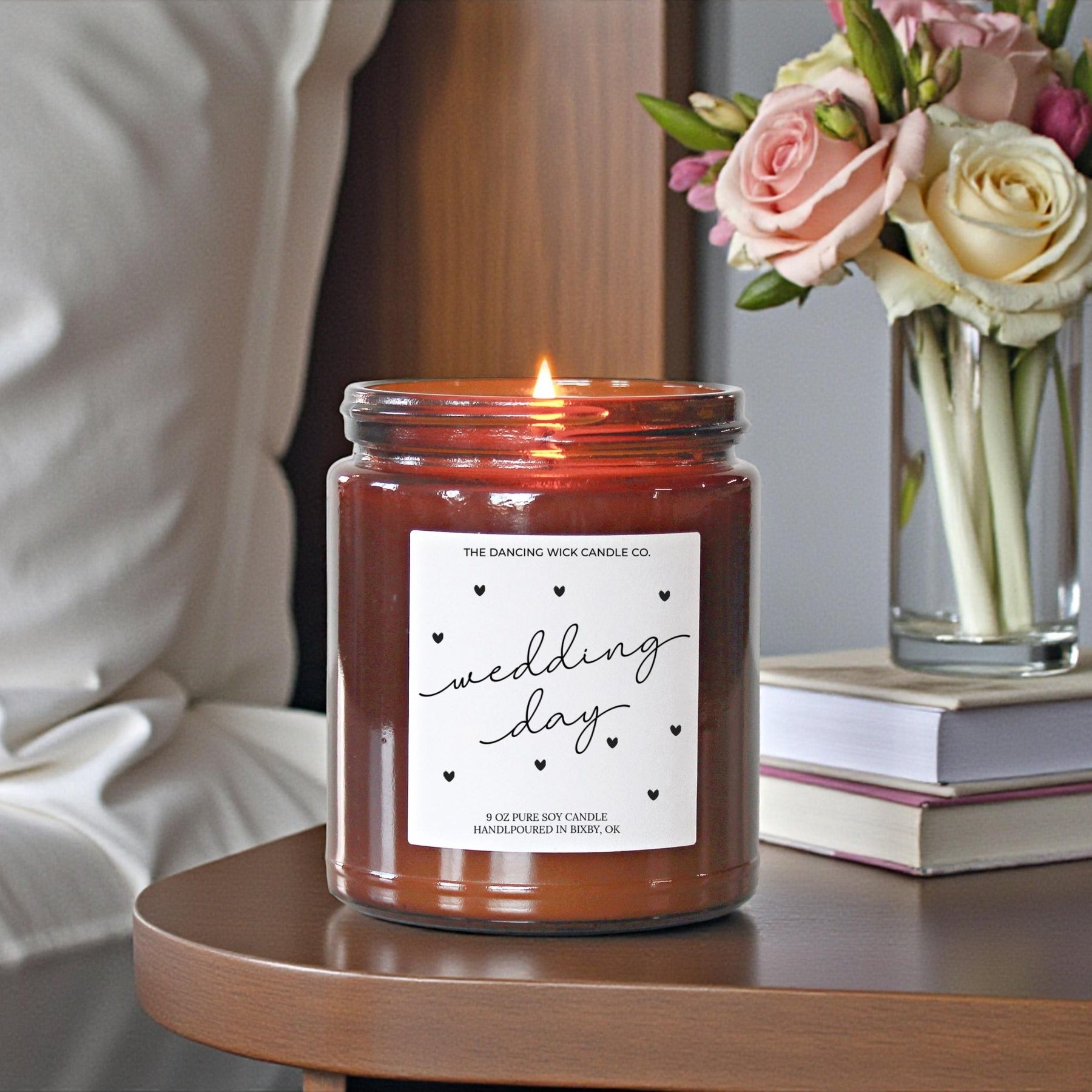 Wedding Day Candle Amber - Faire - The Dancing Wick