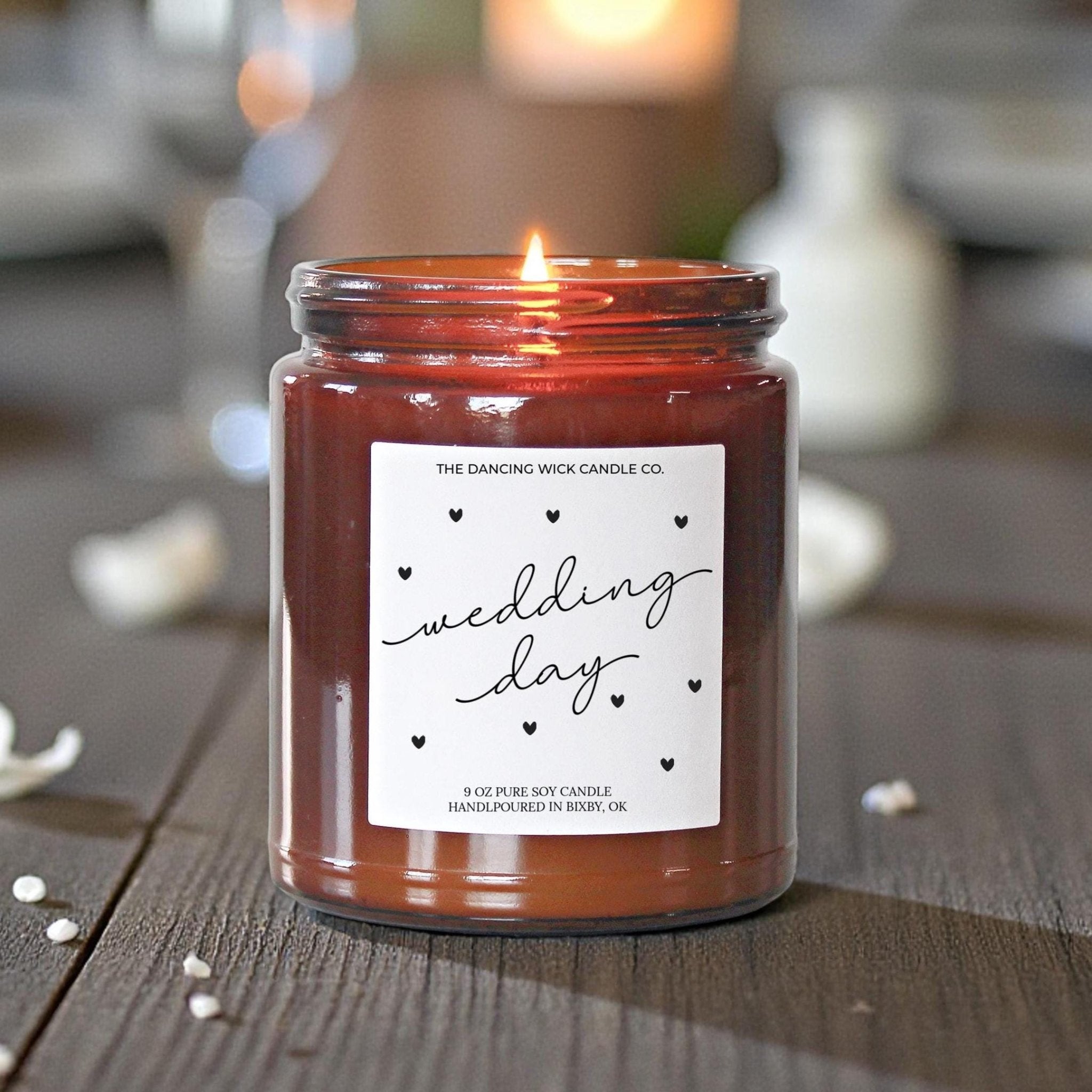 Wedding Day Candle Amber - Faire - The Dancing Wick