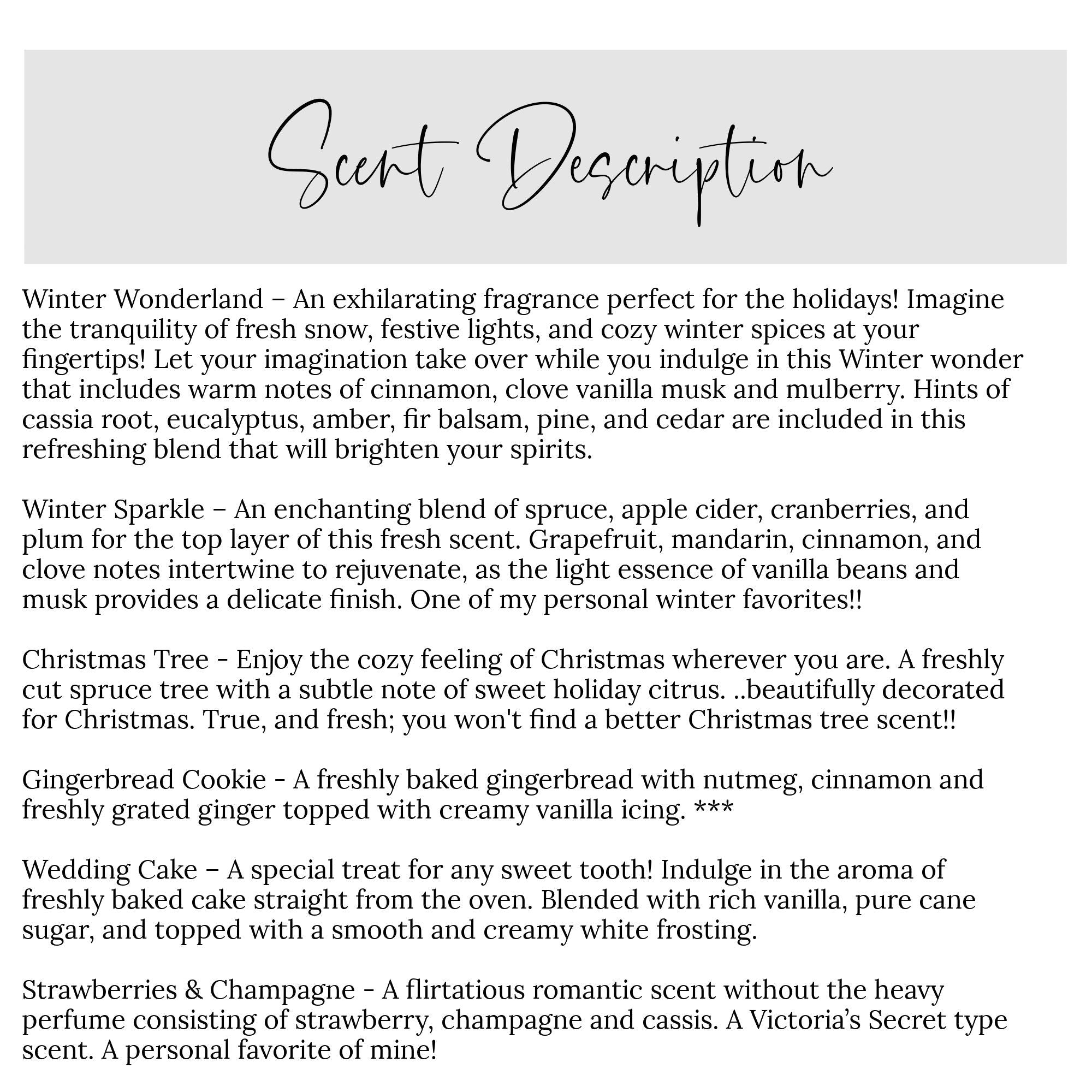 Winter Wedding Tins - Set Of 10 - The Dancing Wick