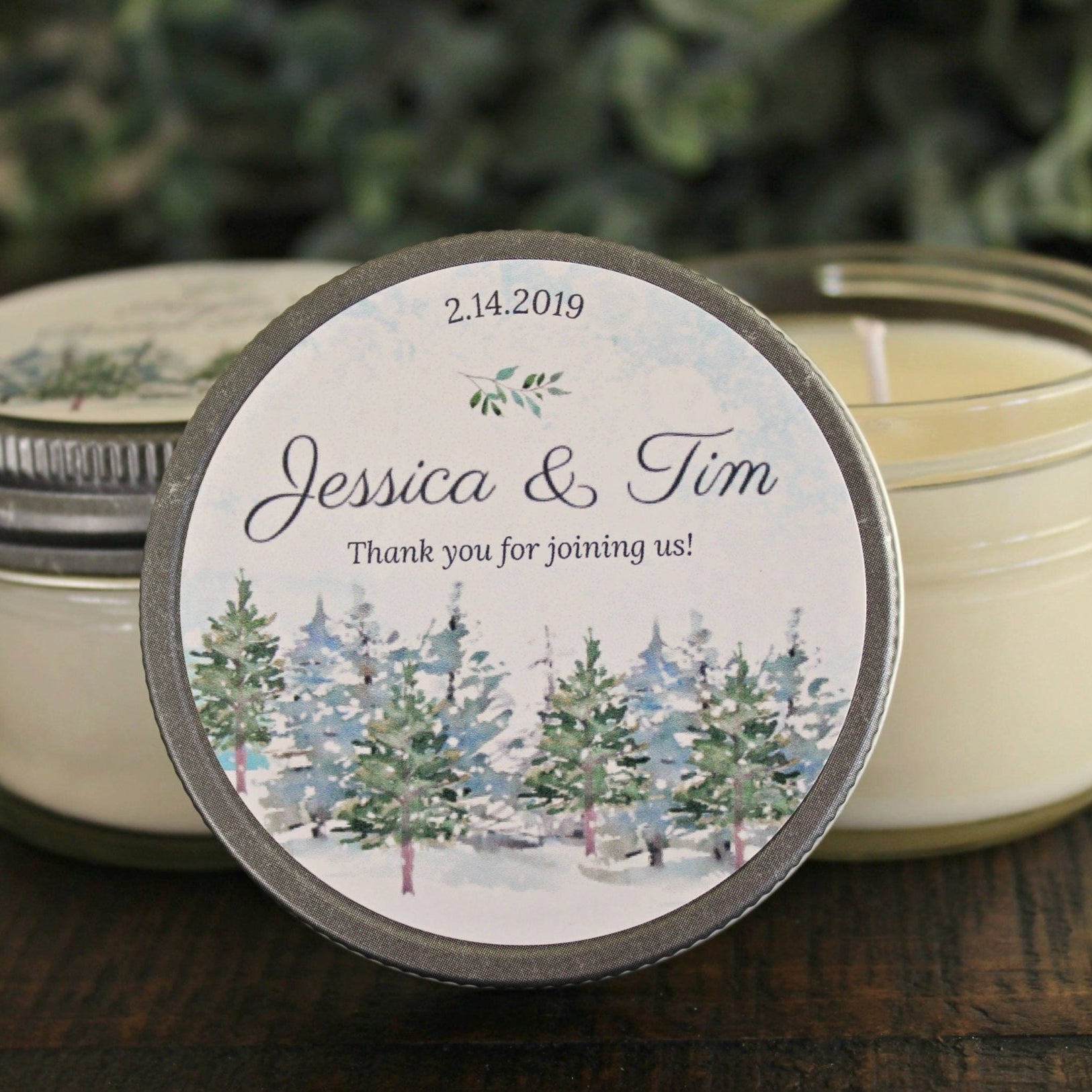 Winter Wonderland Wedding Favor - The Dancing Wick