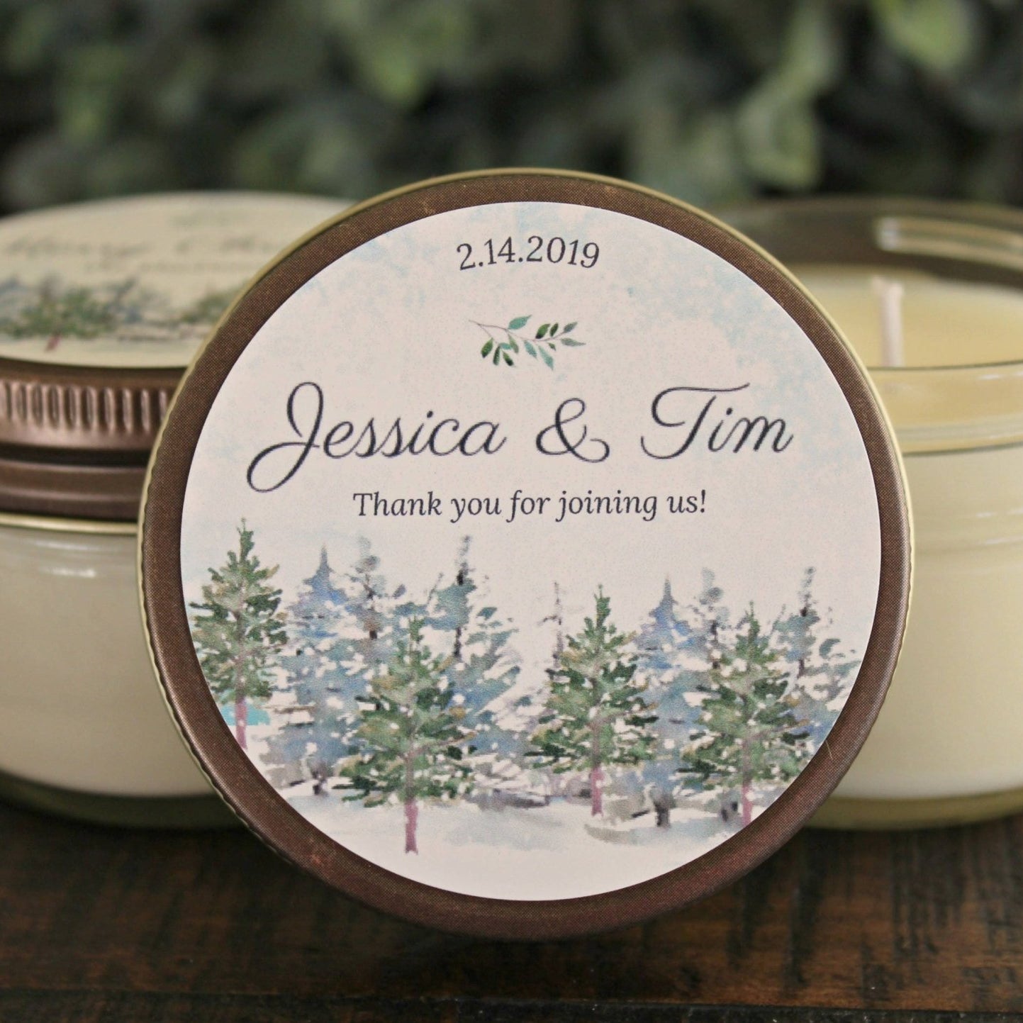 Winter Wonderland Wedding Favor - The Dancing Wick