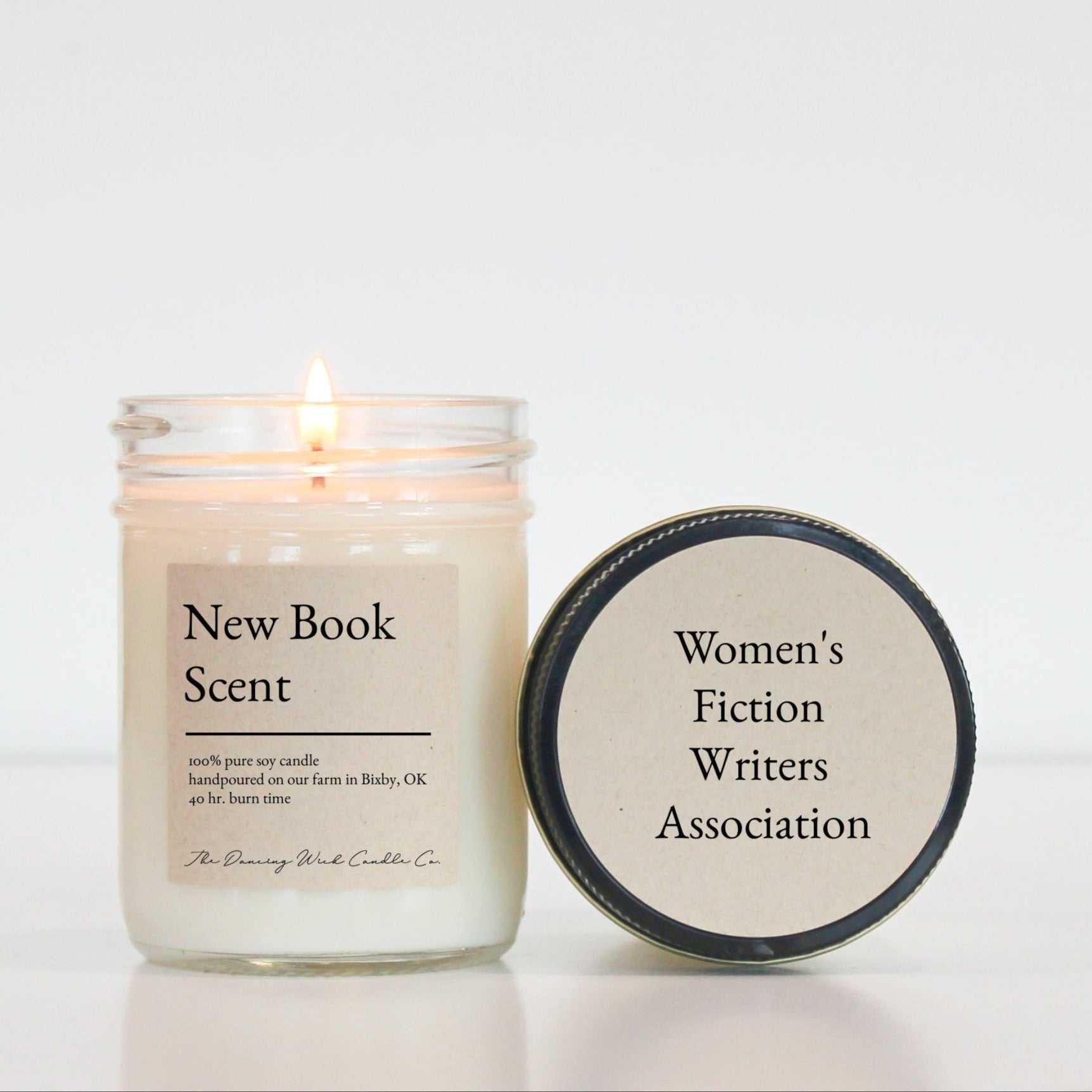 Women's Fiction Writers Association / Personalized Book Candle - The Dancing Wick