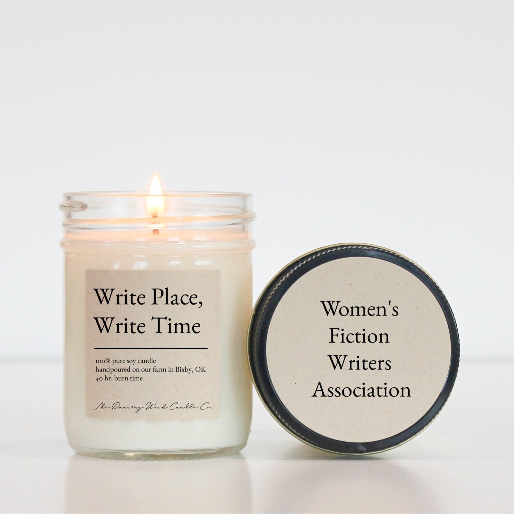 Women's Fiction Writers Association / Personalized Book Candle - The Dancing Wick