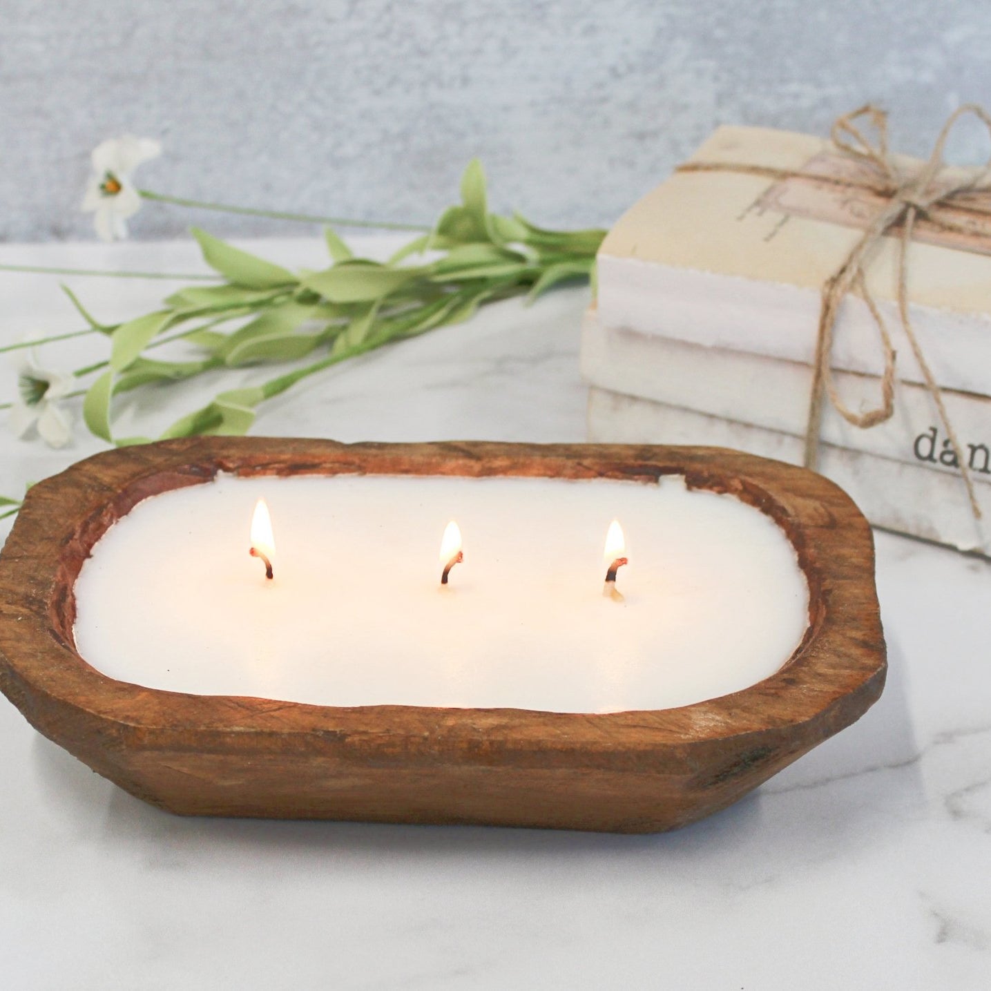 3 Wick Bread Bowl Soy Candle - The Dancing Wick