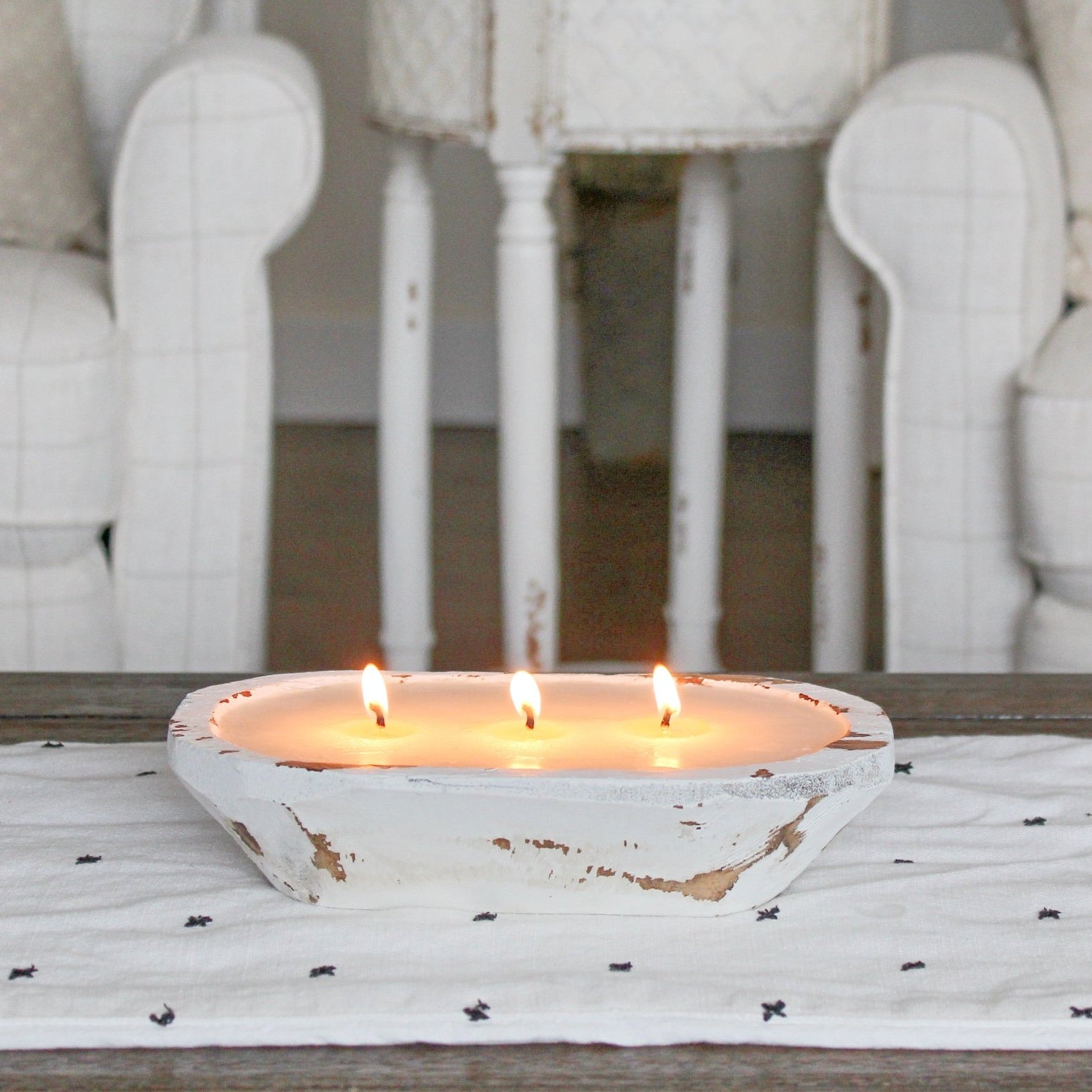 3 Wick Bread Bowl Soy Candle - The Dancing Wick