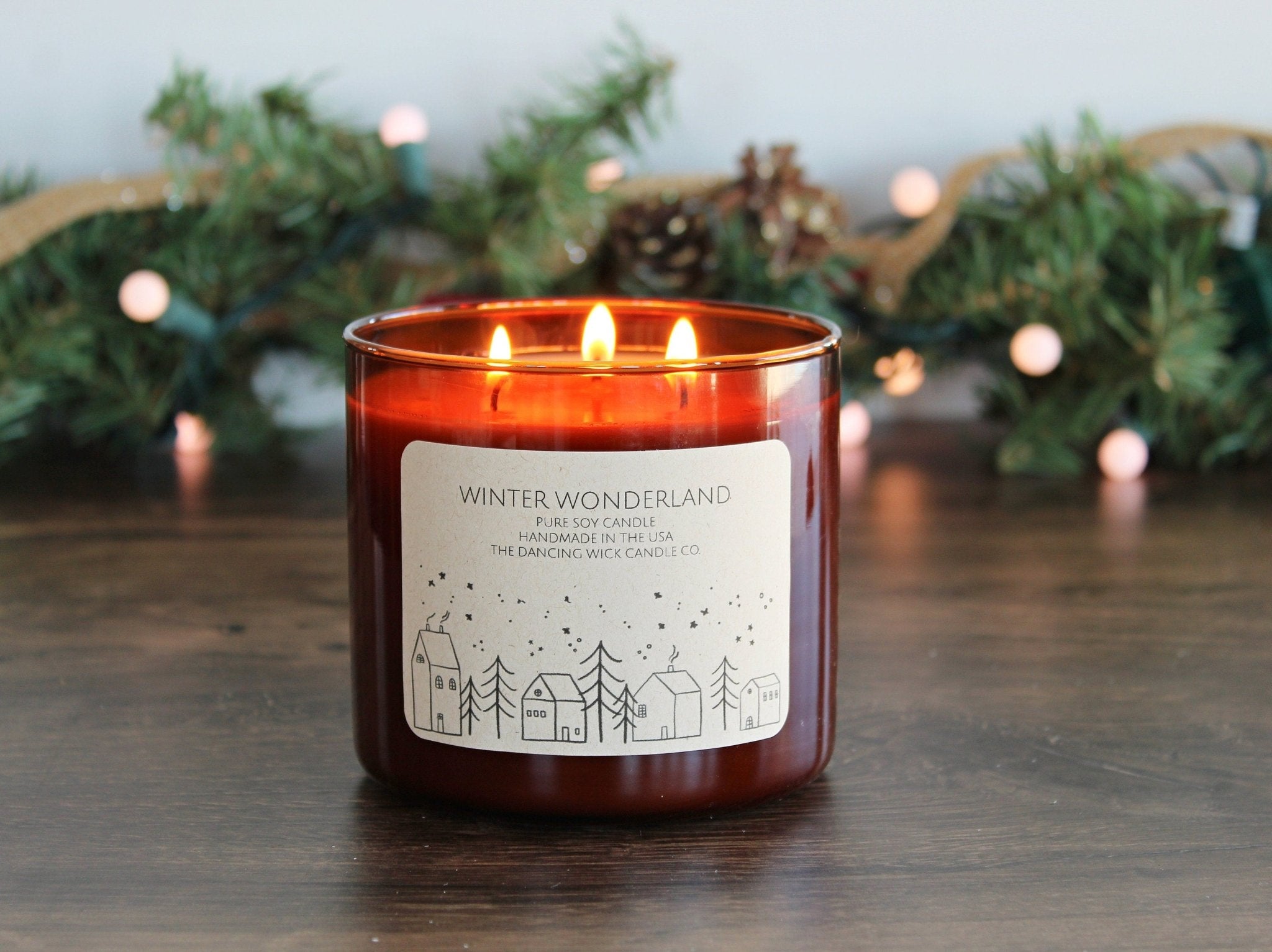 3 Wick Christmas Tumbler Candle - The Dancing Wick