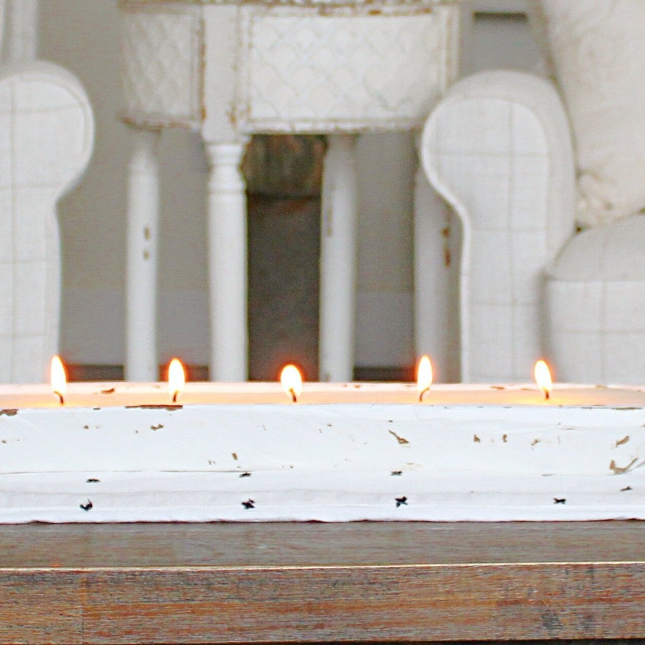 5 Wick Wood Bowl Soy Candle - The Dancing Wick