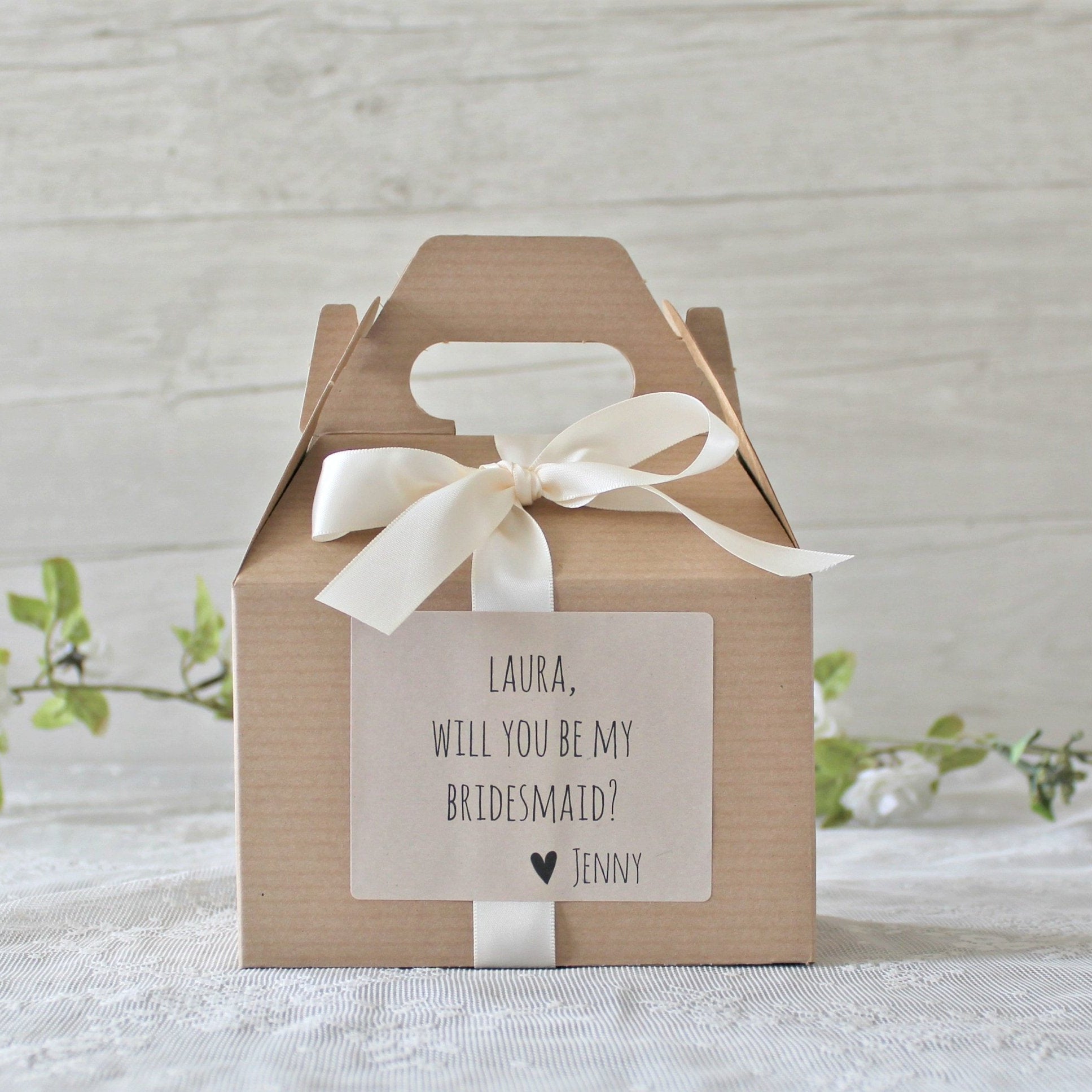 Bridesmaid Proposal Box - Light Up the Aisle - The Dancing Wick