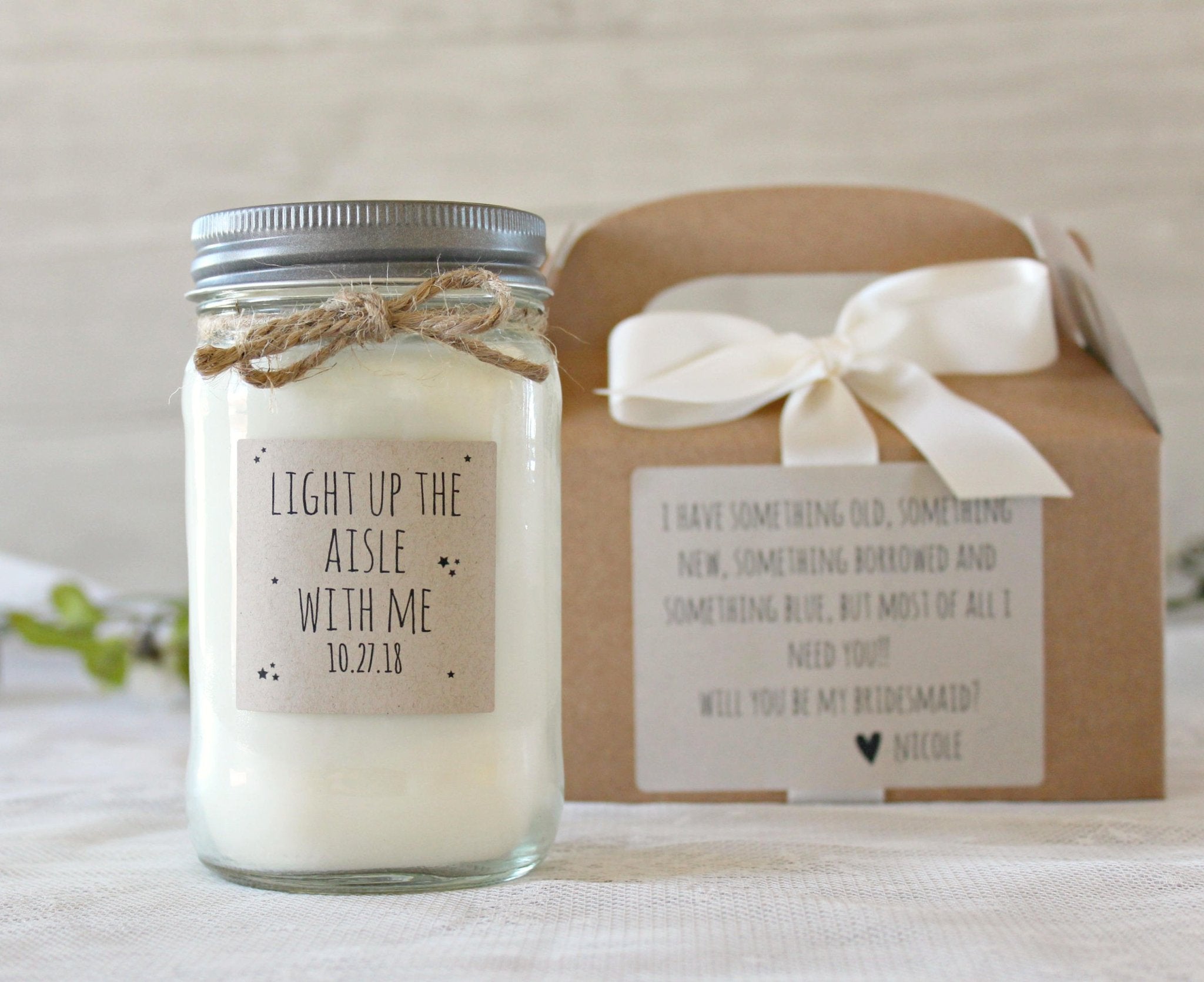 Bridesmaid Proposal Gift - The Dancing Wick