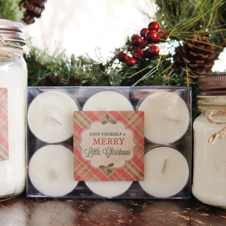 Candle Plaid Christmas Gift Set - The Dancing Wick