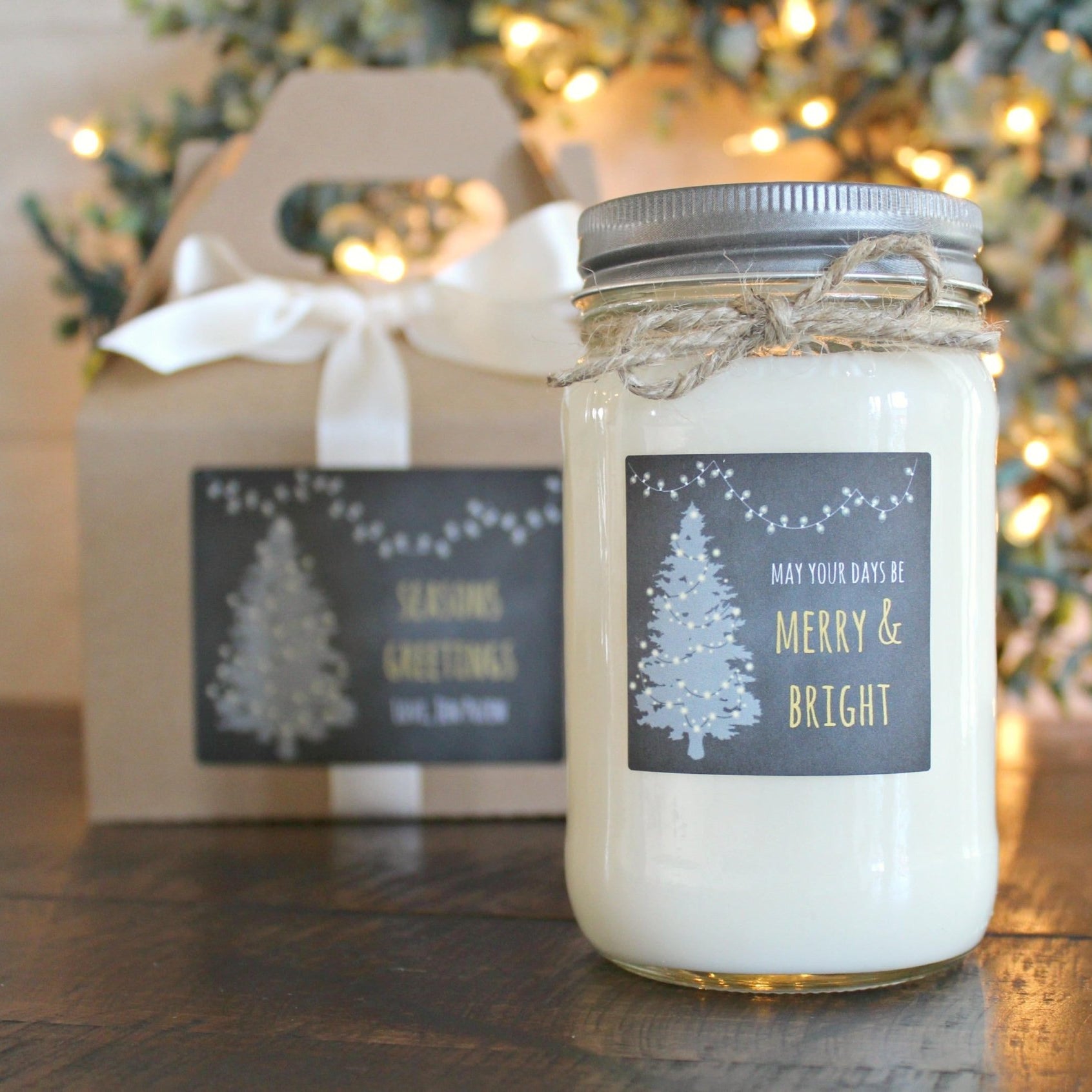 Christmas Tree Merry & Bright Candle - The Dancing Wick