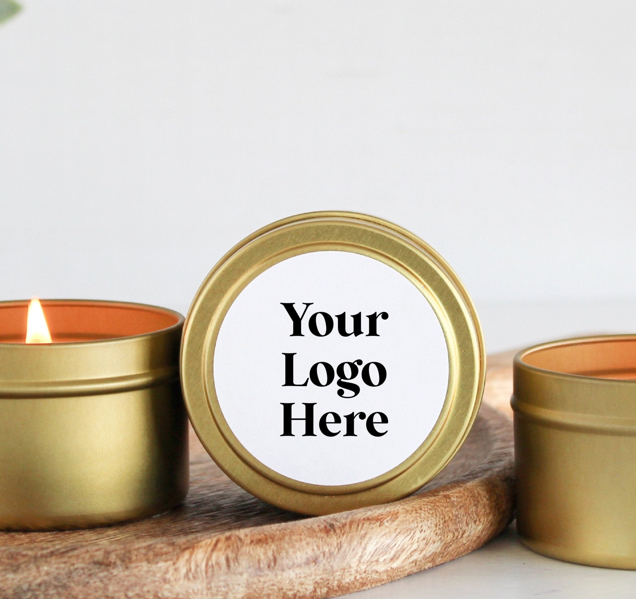 Corporate Logo Tins - Set of 10 - The Dancing Wick