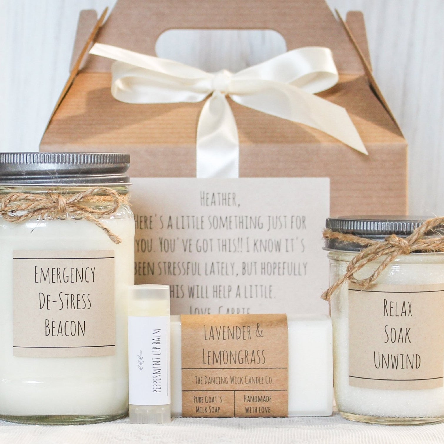 Emergency Stress Relief Care Package Gift Set - The Dancing Wick