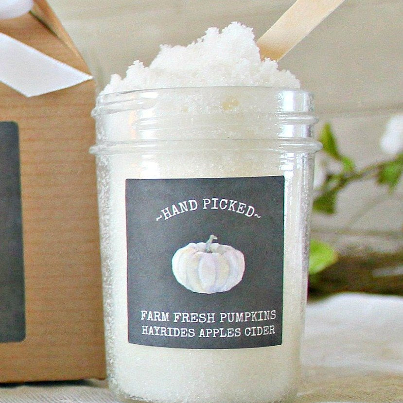 Fall White Pumpkin Gift Box - The Dancing Wick