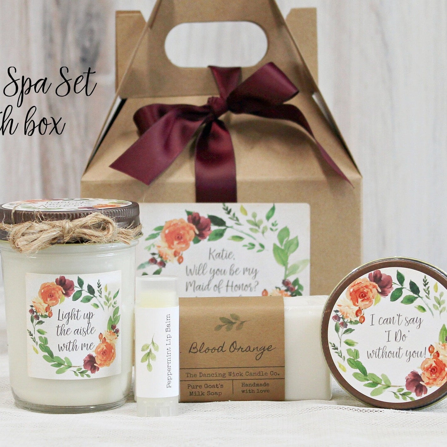 Fall Will You Be My Bridesmaid Box - The Dancing Wick