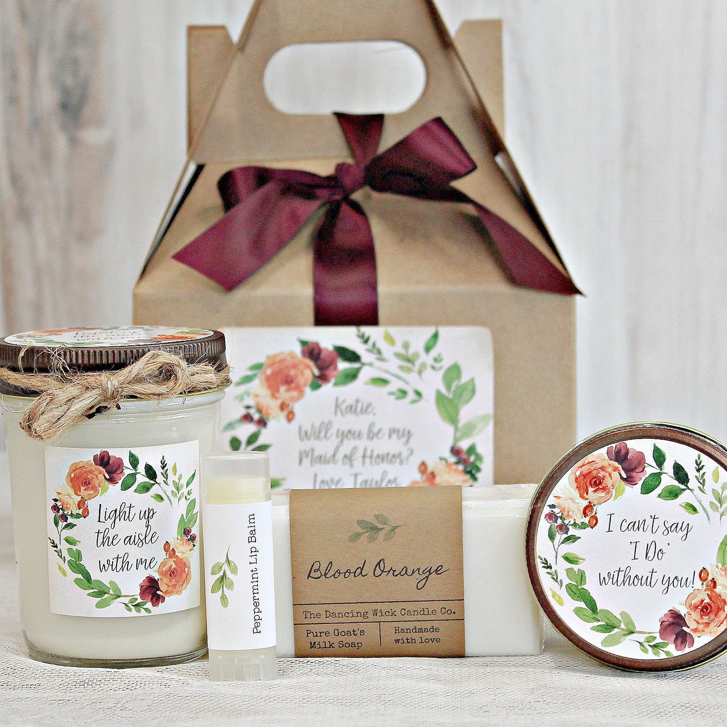 Fall Will You Be My Bridesmaid Box - The Dancing Wick