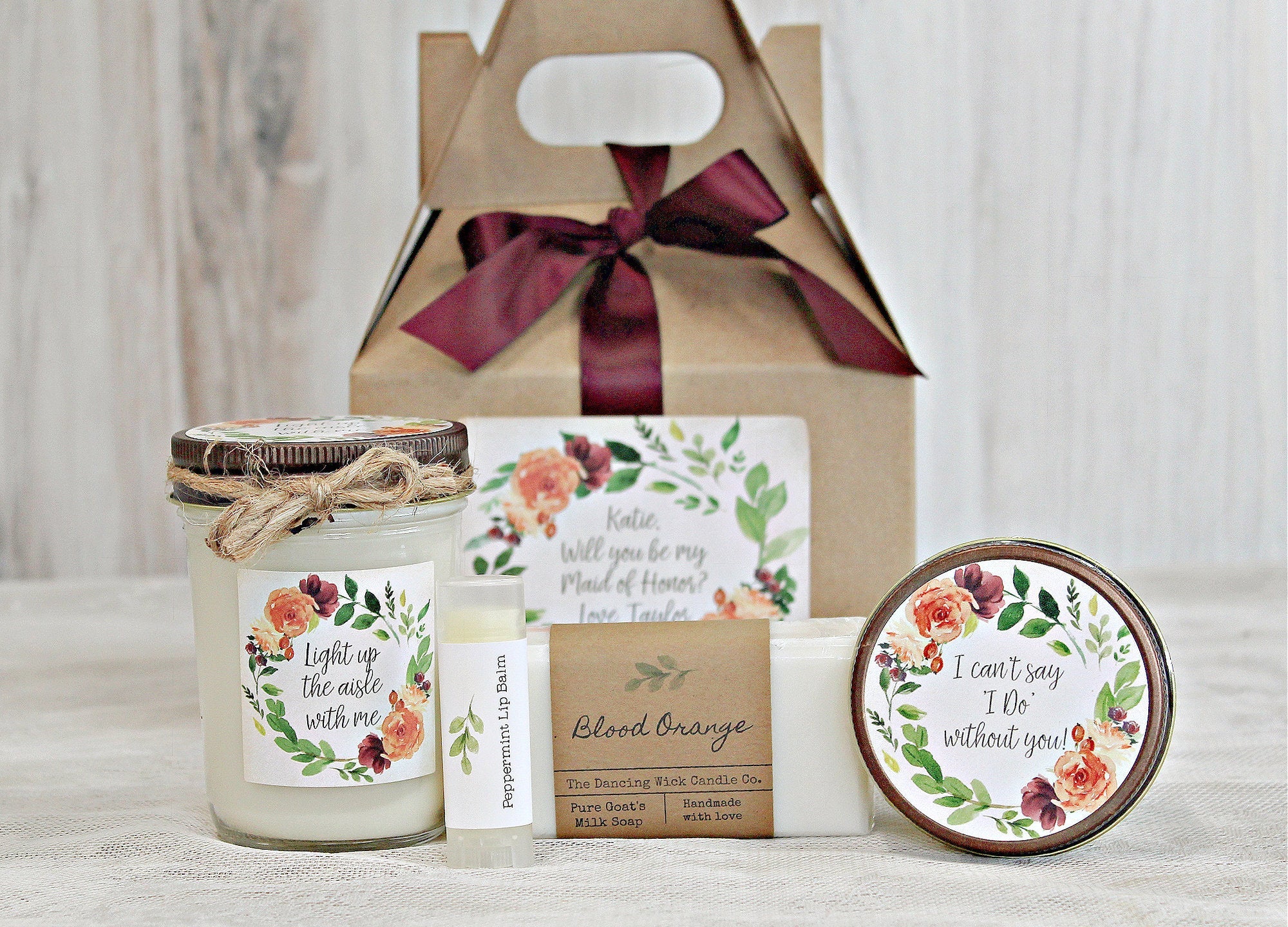 Fall Will You Be My Bridesmaid Box - The Dancing Wick