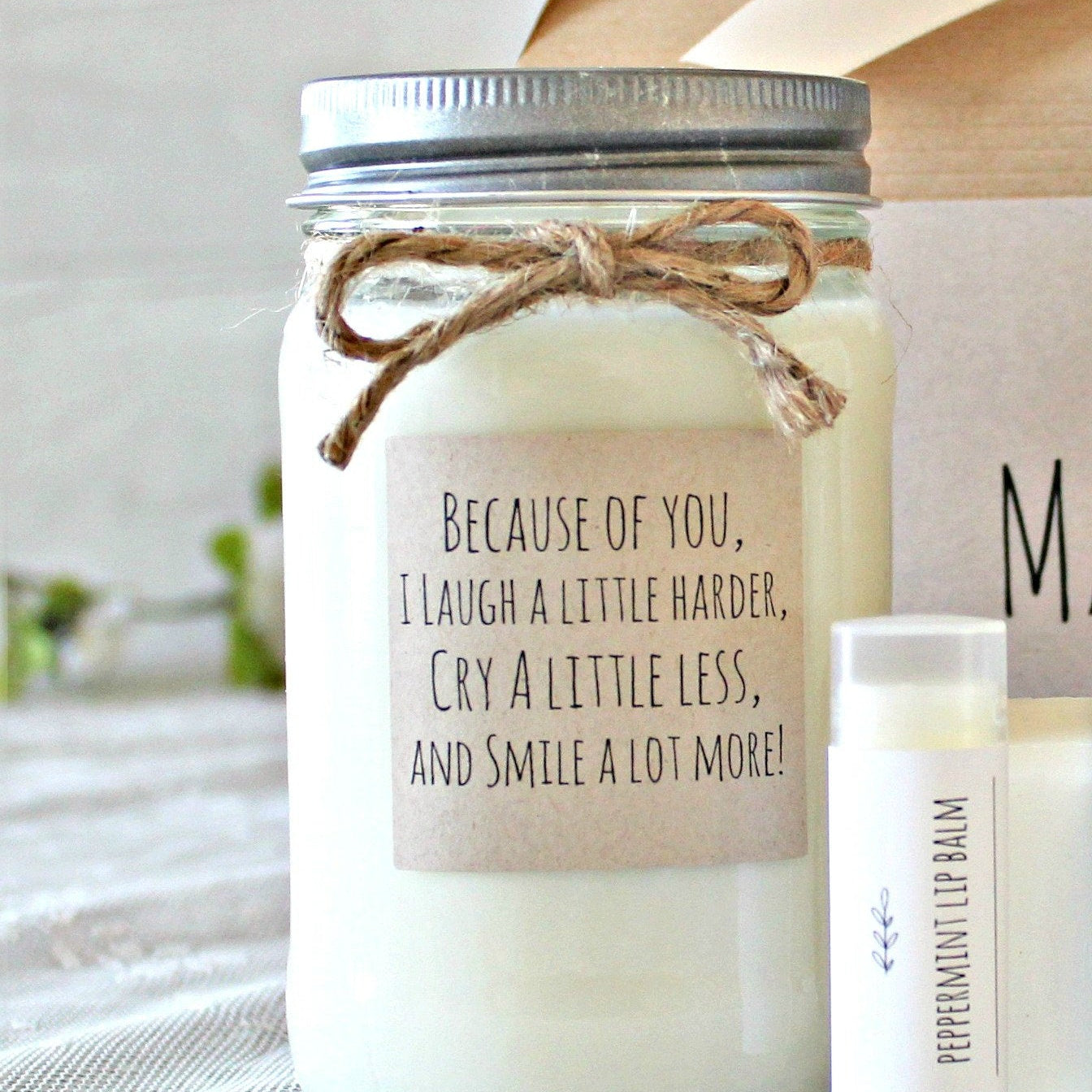 Friendship "Because of You" Gift Box - The Dancing Wick